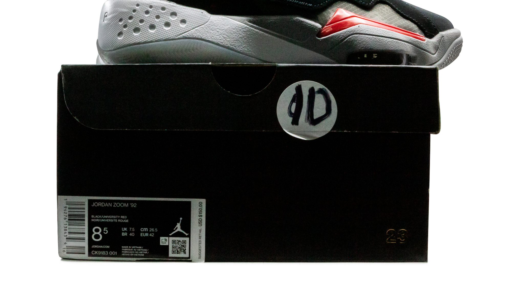 Jordan Zoom 92 Black Cement CK9183 001