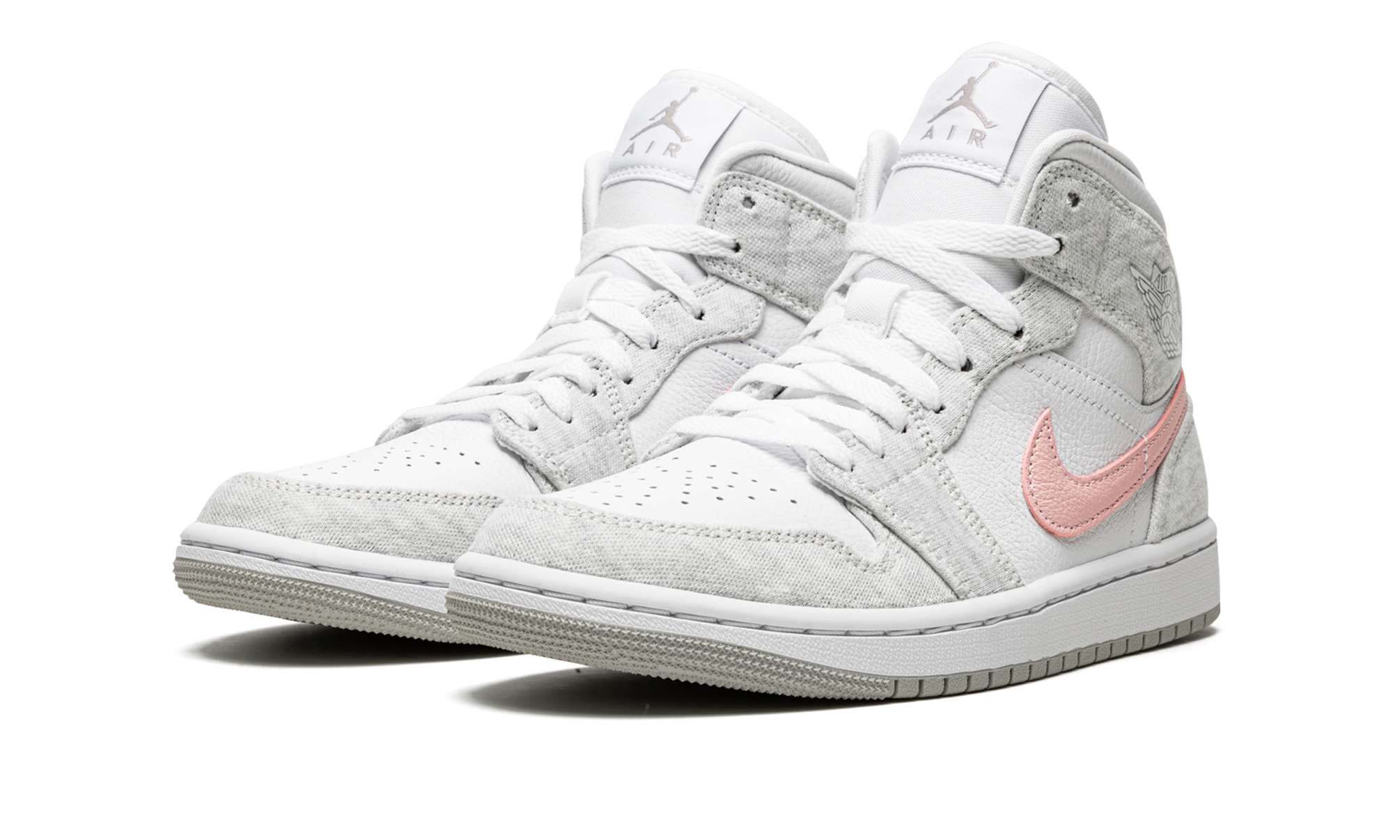 AIR JORDAN 1 MID SE WMNS Heather Grey / Pink DN4045 001