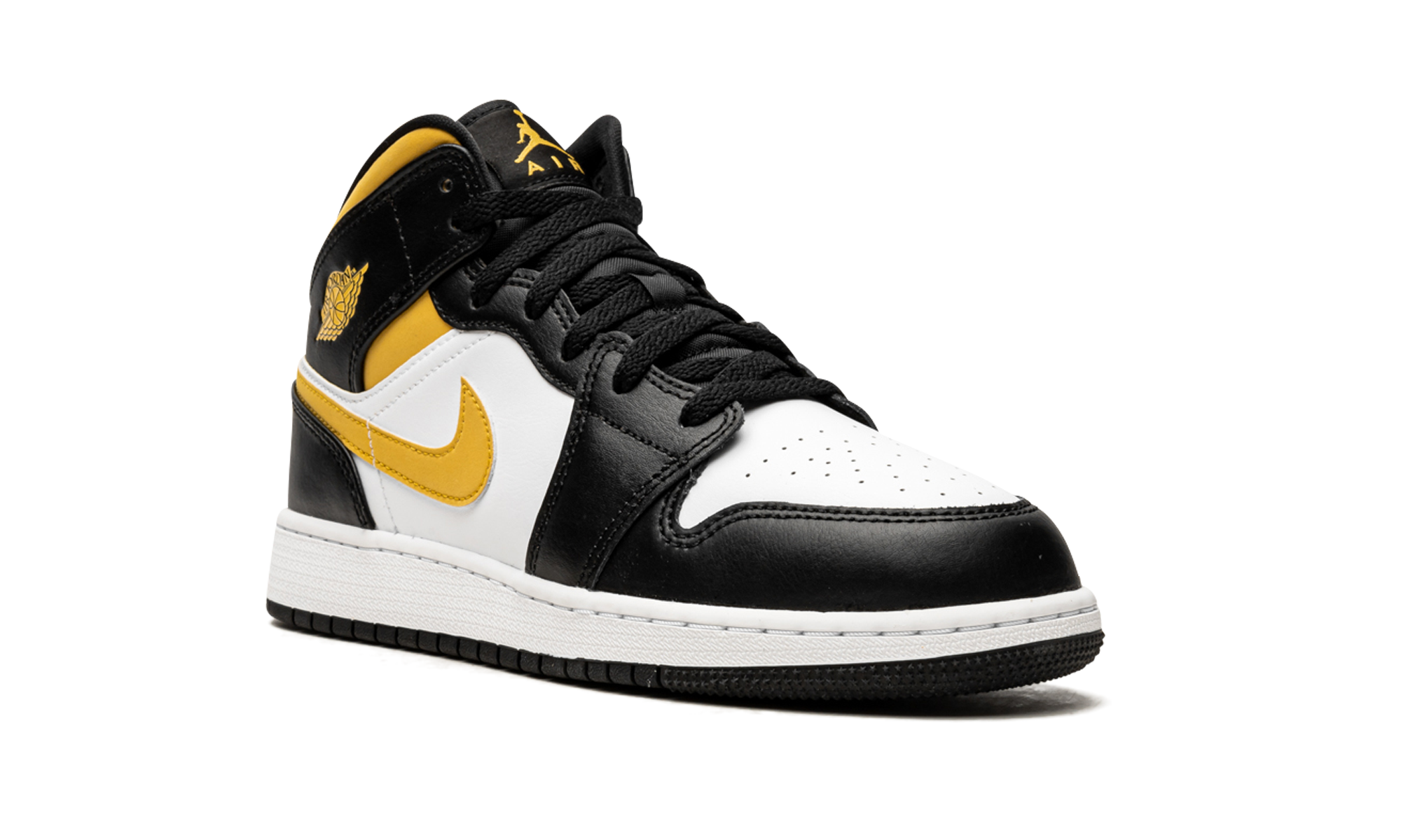 Air Jordan 1 Mid GS Pollen / Black / White 554725 177