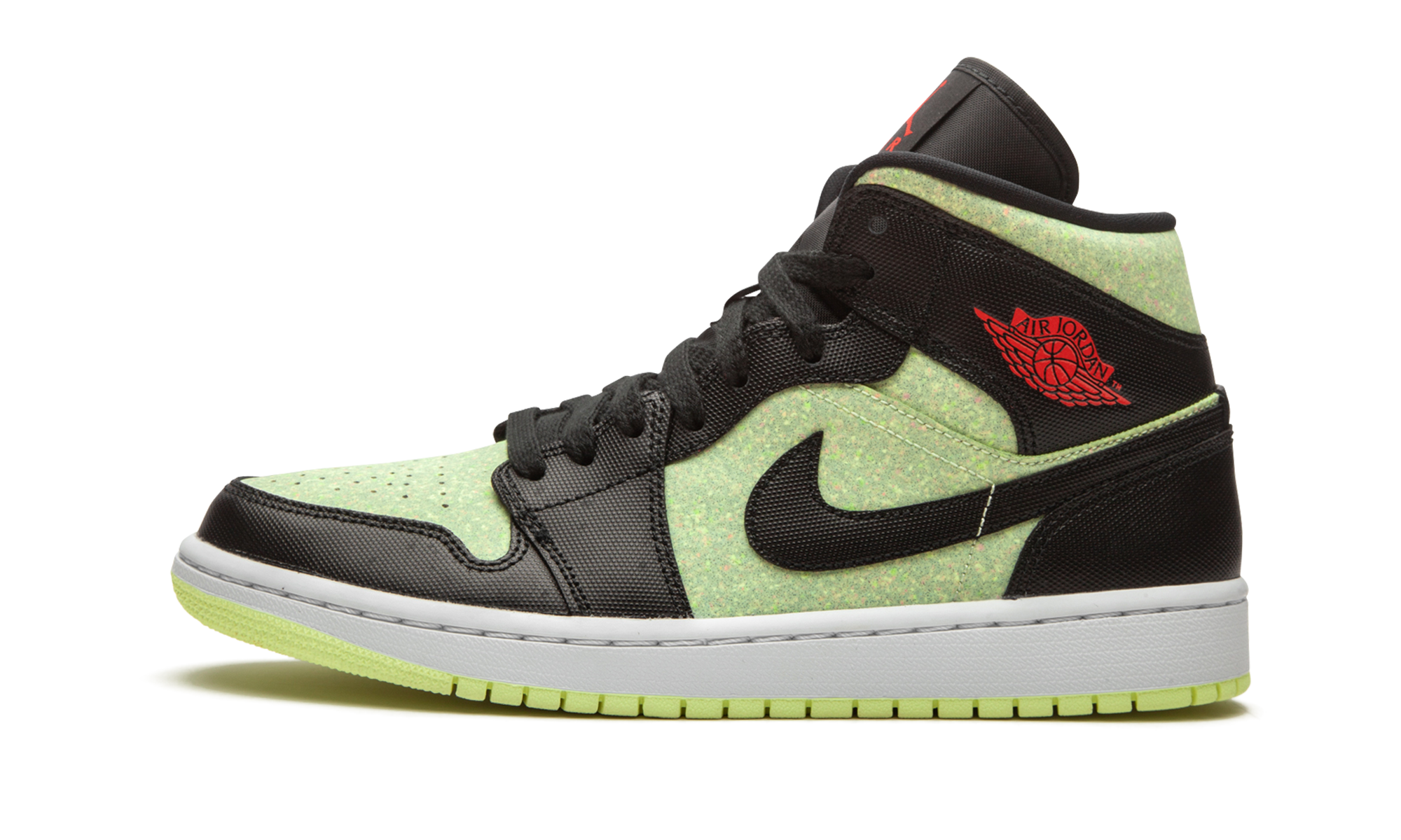AIR JORDAN 1 MID SE WMNS Barely Volt / Chile Red CV5276 003