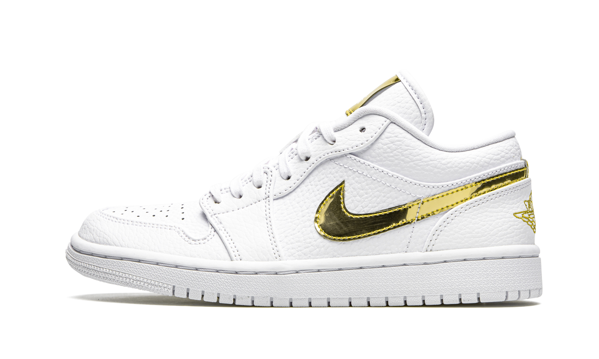 AIR JORDAN 1 Low SE WMNS White Metallic Gold CZ4776 100