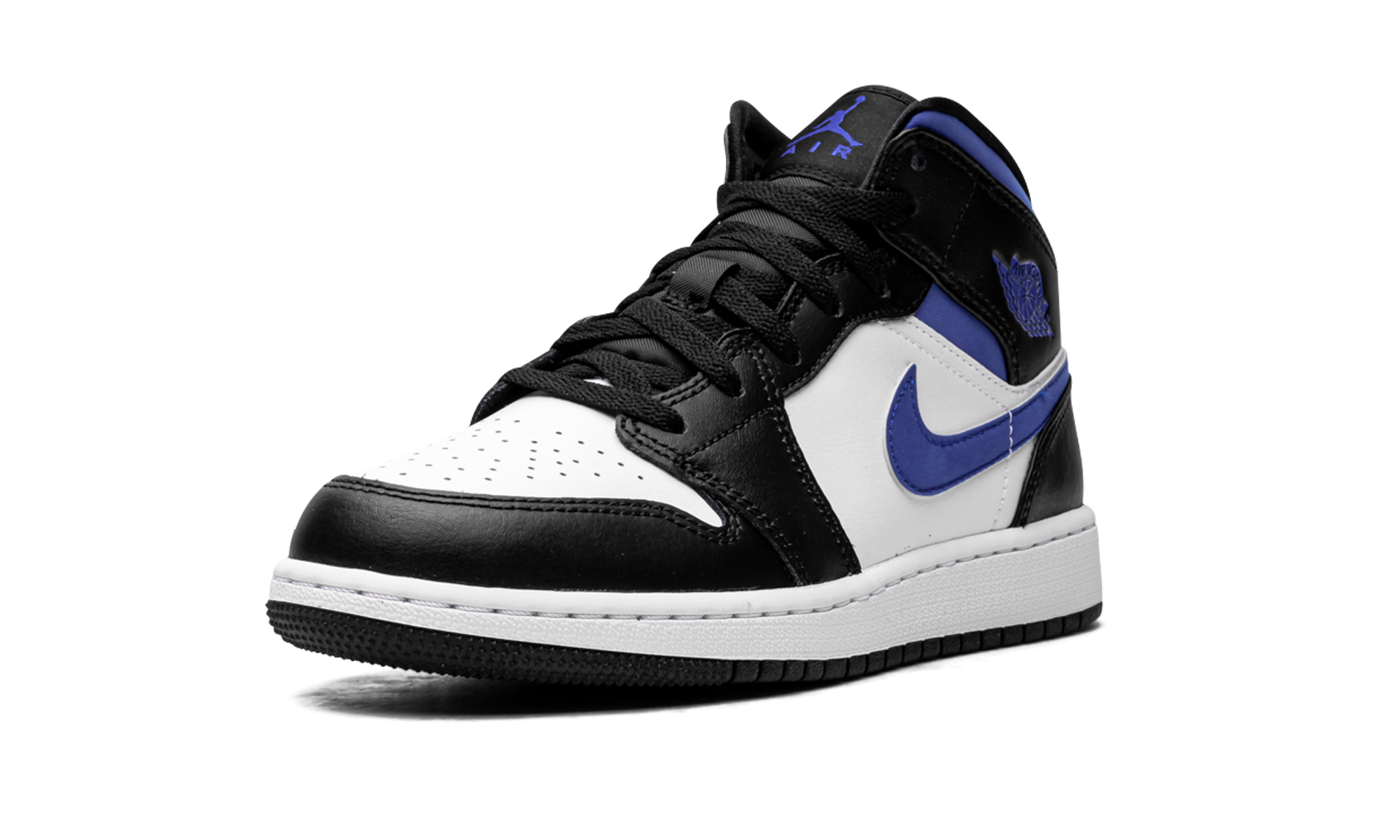 Air Jordan 1 Mid GS Racer Blue / Black / White 554725 140