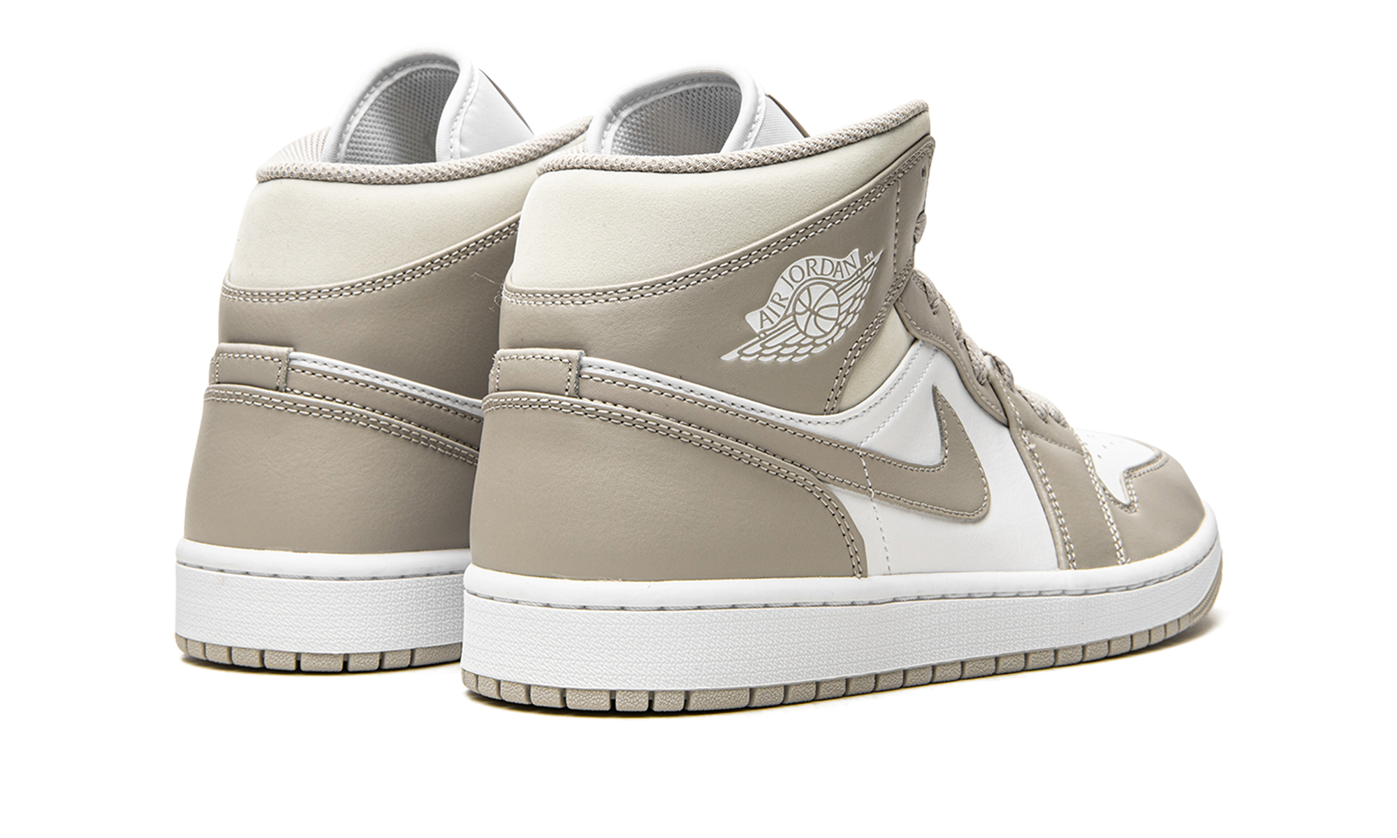 Air Jordan 1 Mid Linen / College Grey 554724 082