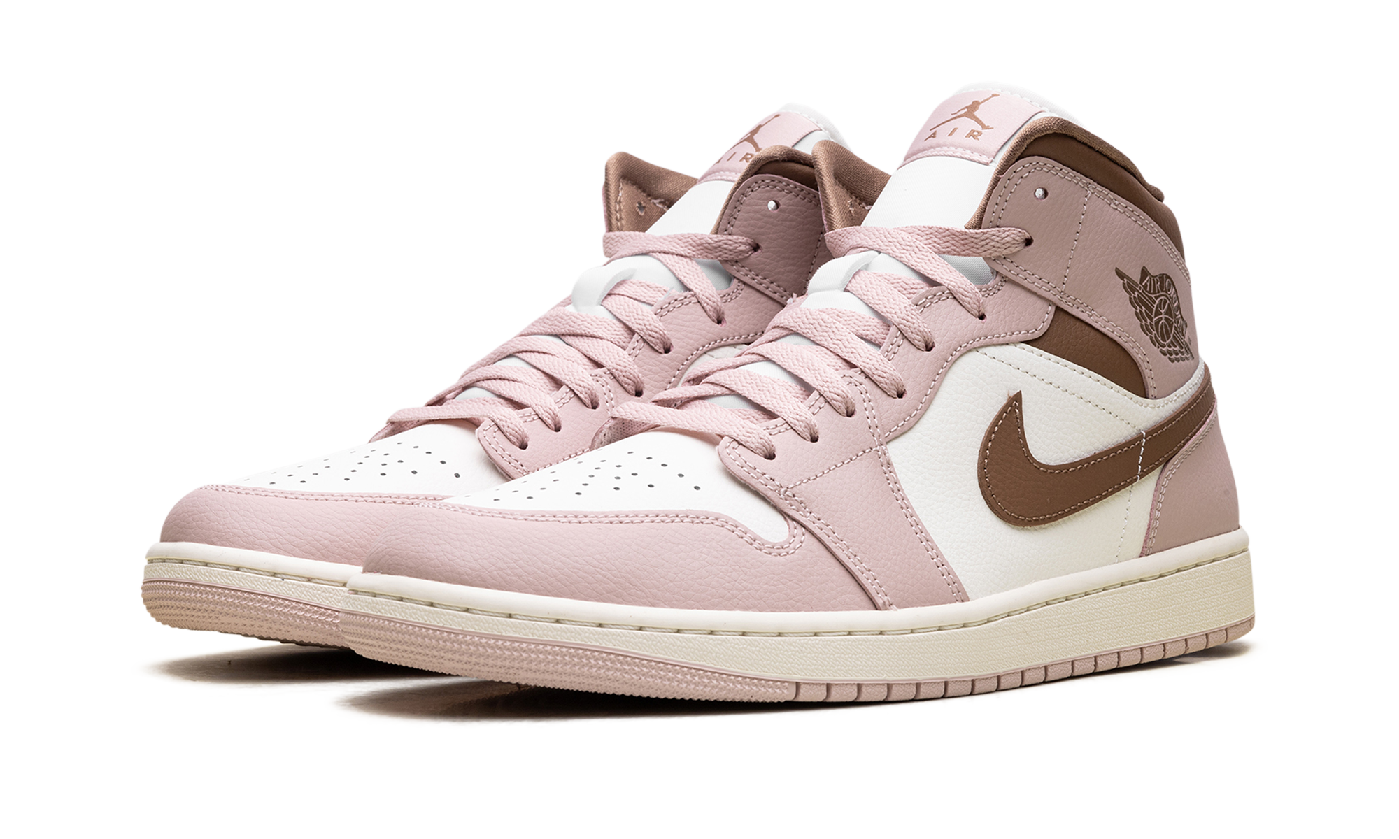 Jordan 1 Mid WMNS Pink Oxford Brown BQ6472 620