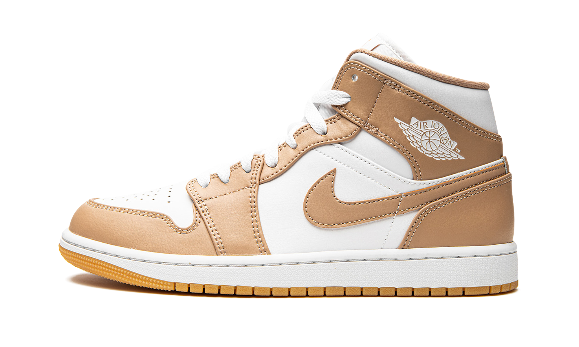 Air Jordan 1 Mid Tan / Gum 554724 271