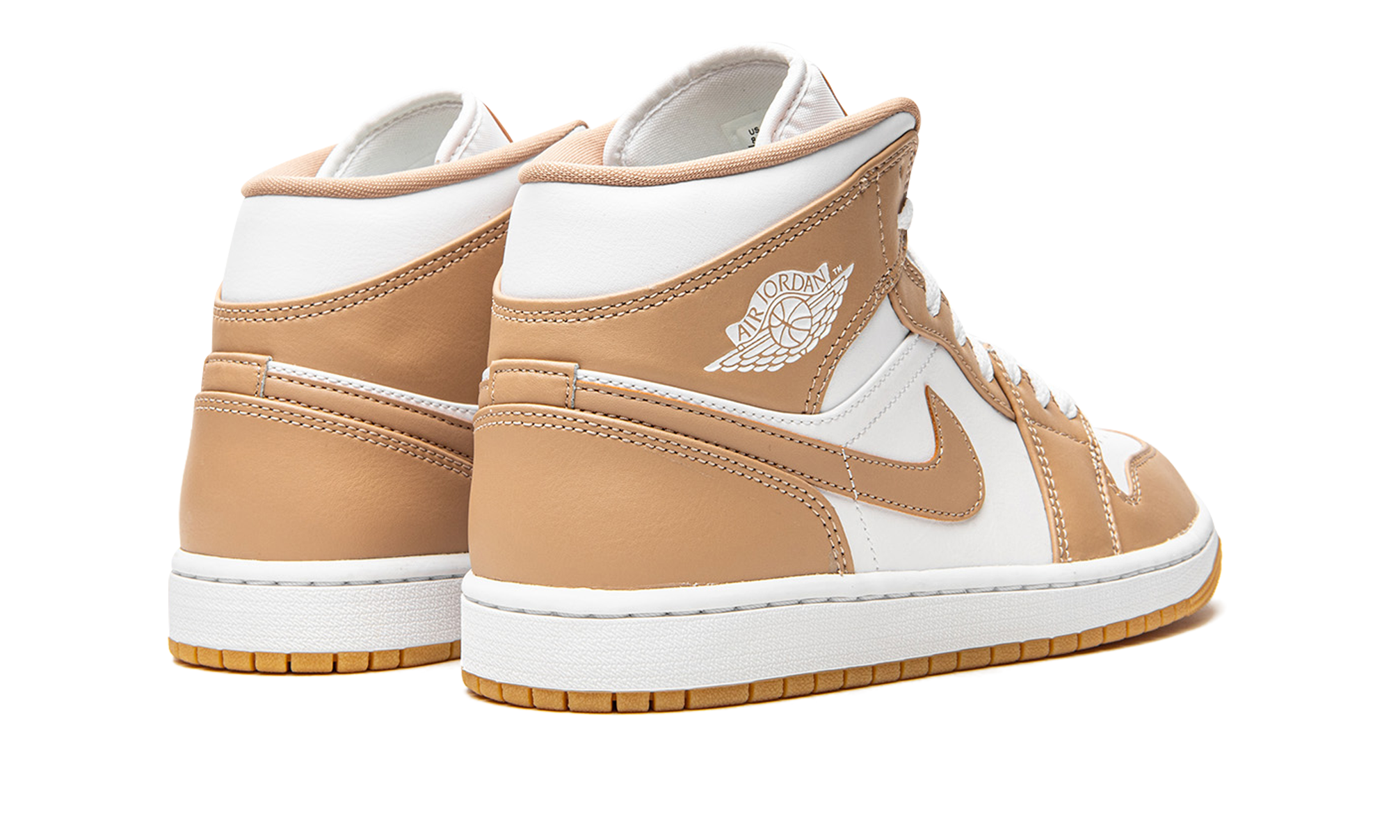 Air Jordan 1 Mid Tan / Gum 554724 271