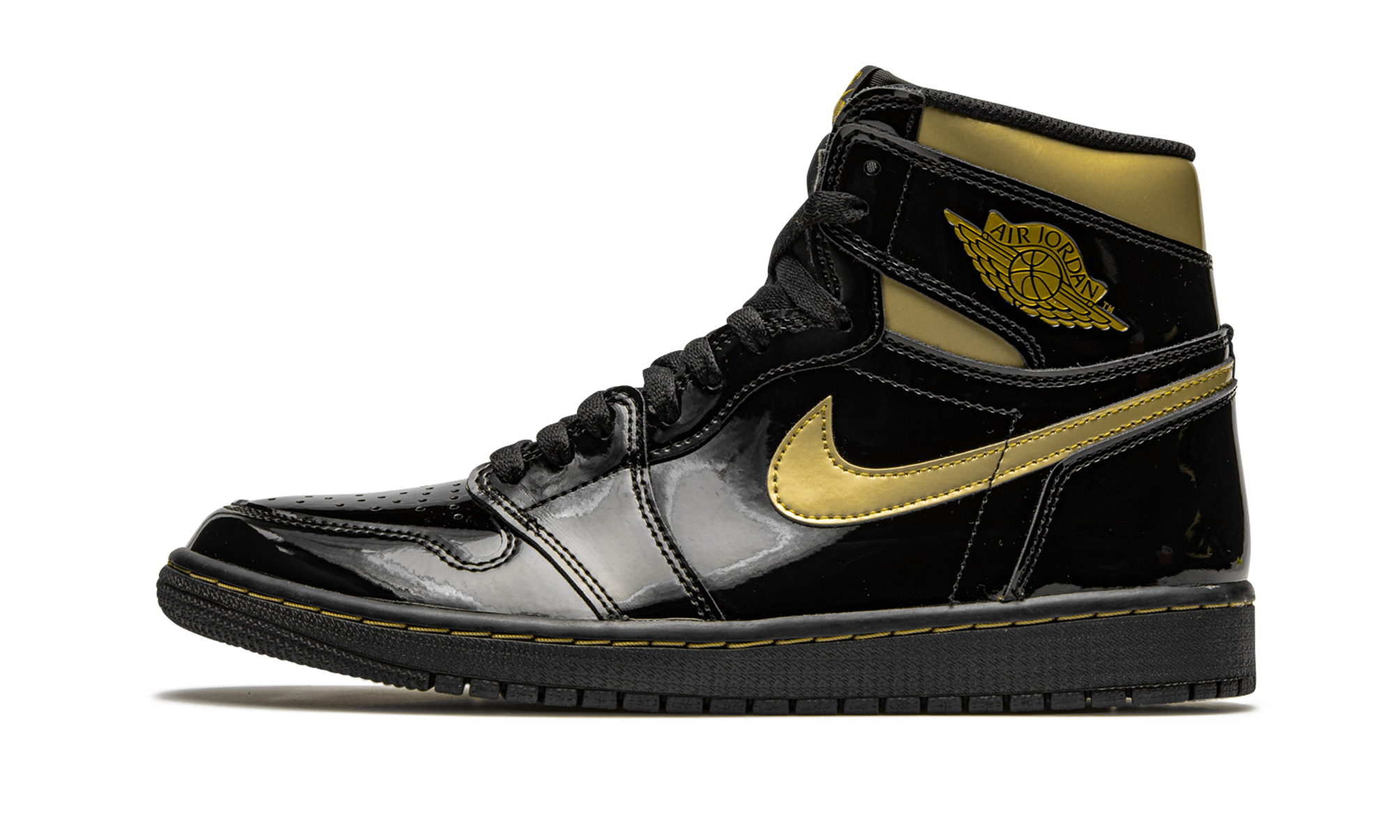 Air Jordan 1 Retro High OG Black Metallic Gold 555088 032