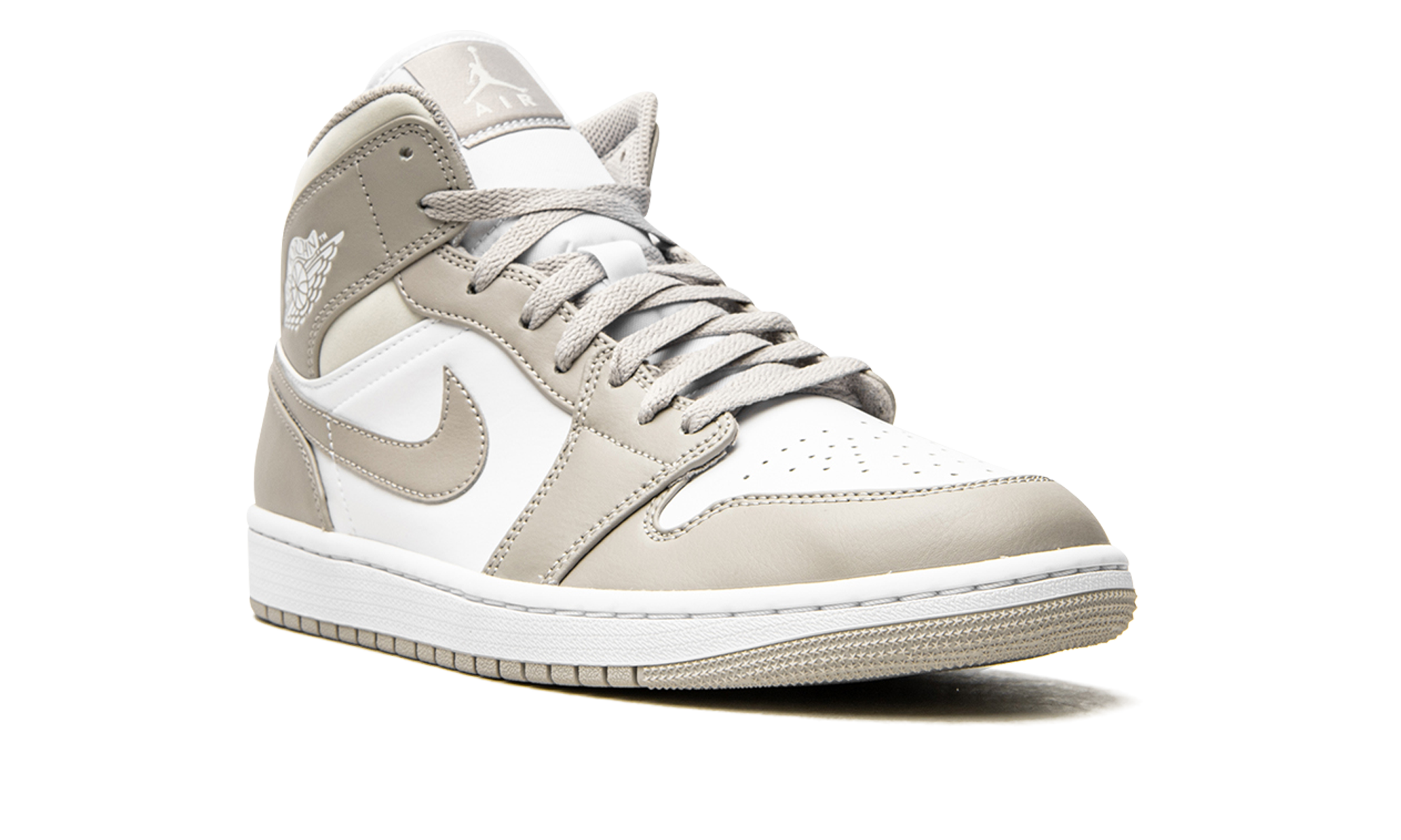 Air Jordan 1 Mid Linen / College Grey 554724 082