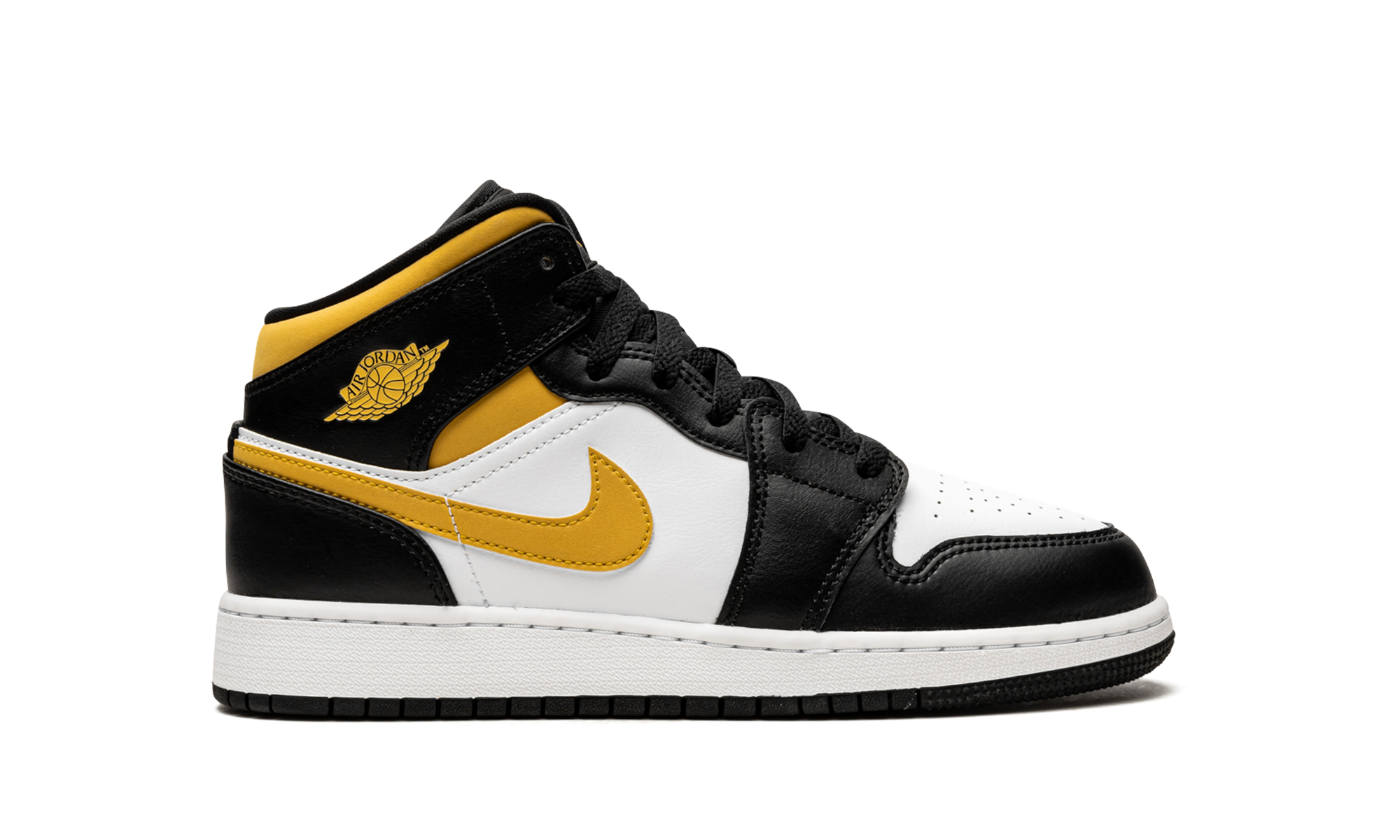 Air Jordan 1 Mid GS Pollen / Black / White 554725 177