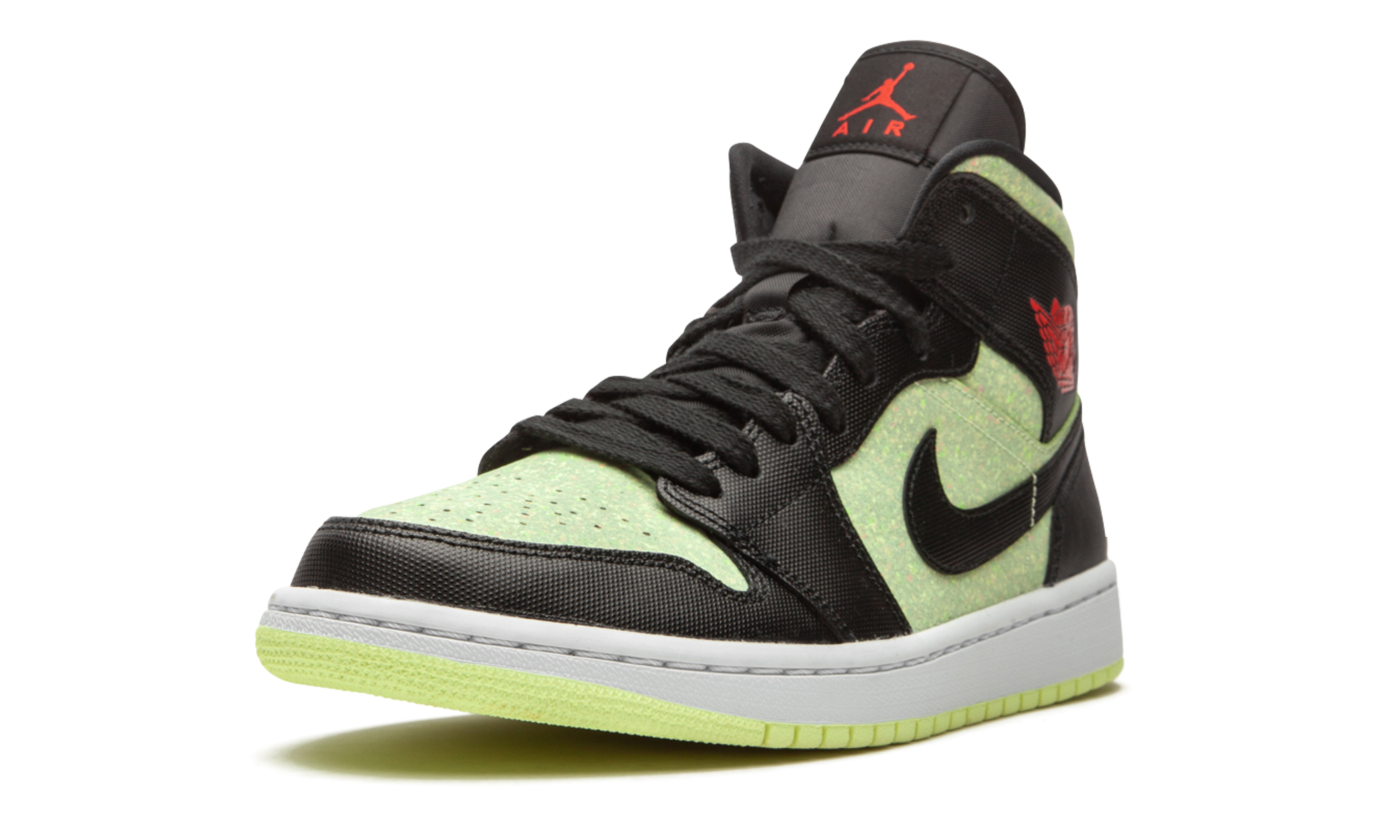 AIR JORDAN 1 MID SE WMNS Barely Volt / Chile Red CV5276 003