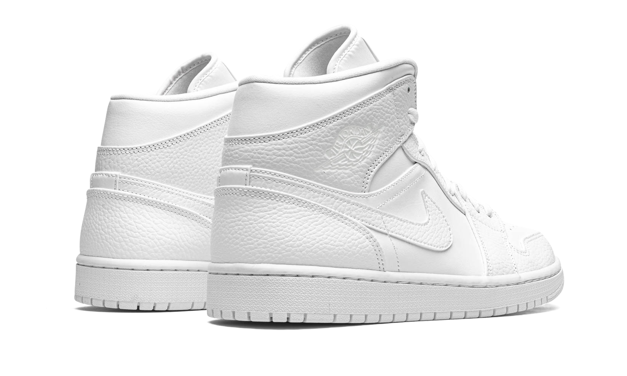 Air Jordan 1 Mid Triple White 554724 130