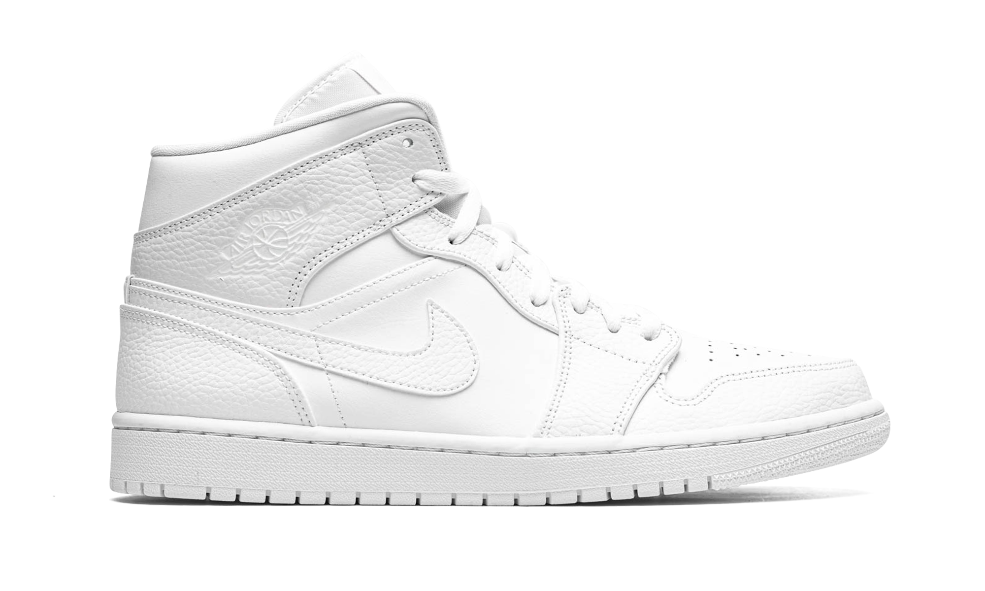 Air Jordan 1 Mid Triple White 554724 130