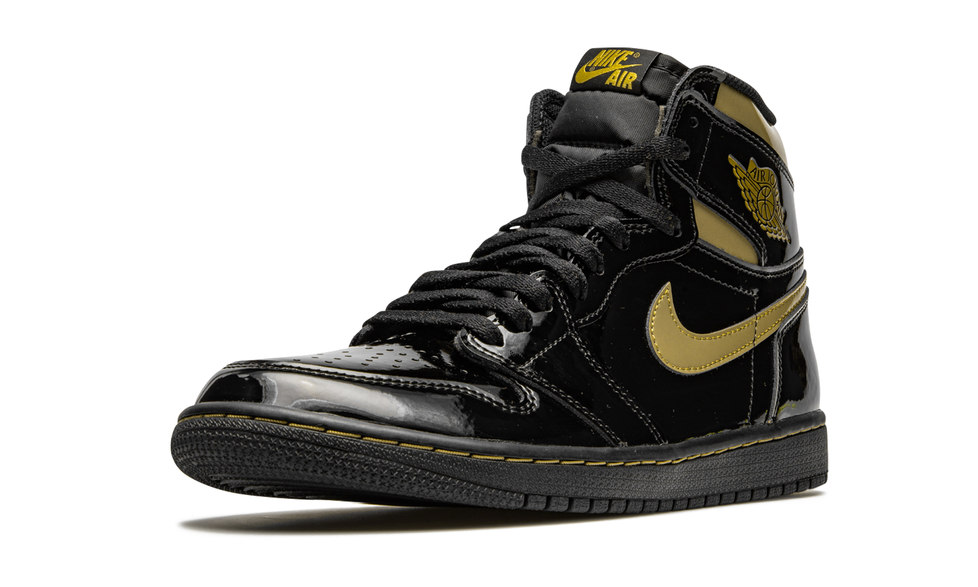 Air Jordan 1 Retro High OG Black Metallic Gold 555088 032