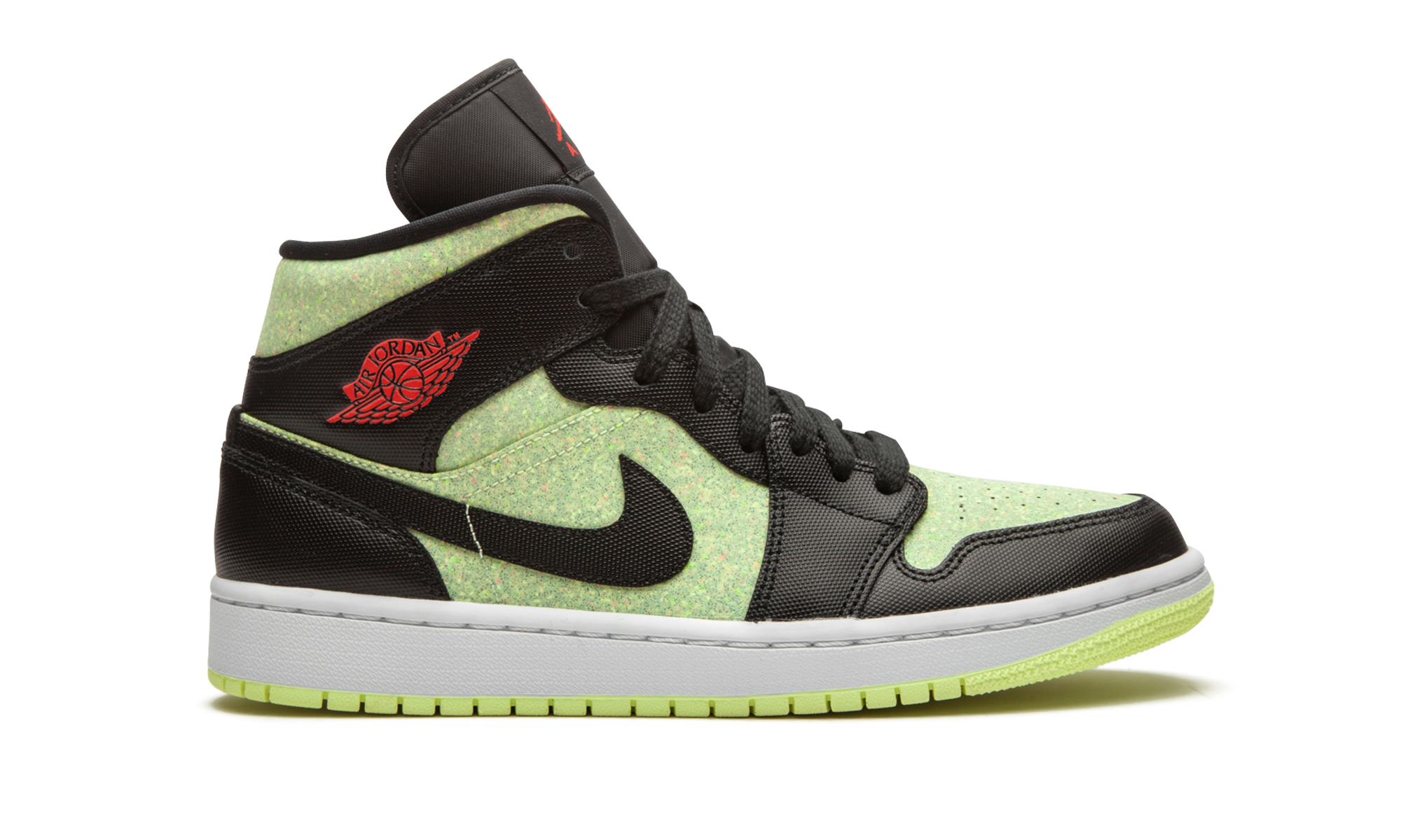 AIR JORDAN 1 MID SE WMNS Barely Volt / Chile Red CV5276 003