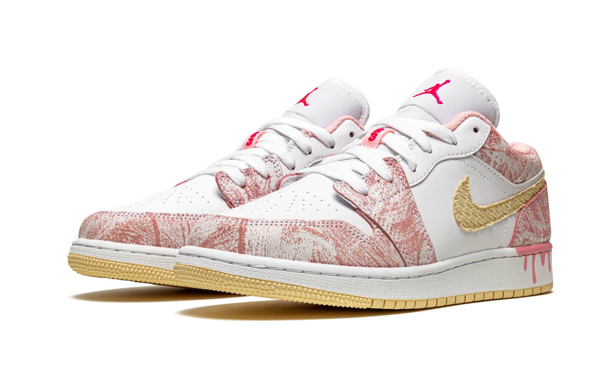 Air Jordan 1 Low SE GS Paint Drip CW7104 601