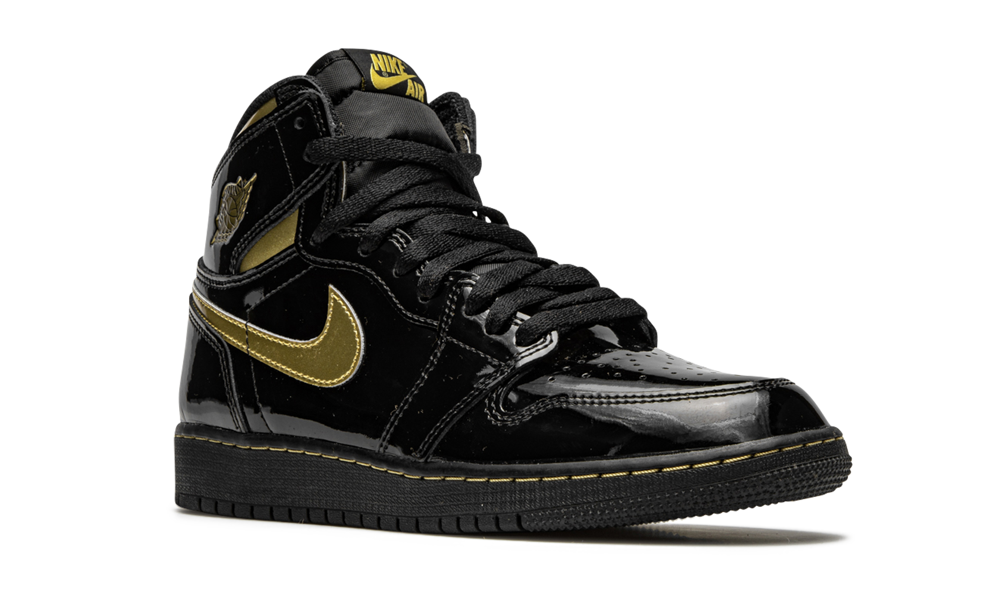 Air Jordan 1 Retro High OG GS Black Metallic Gold 575441 032