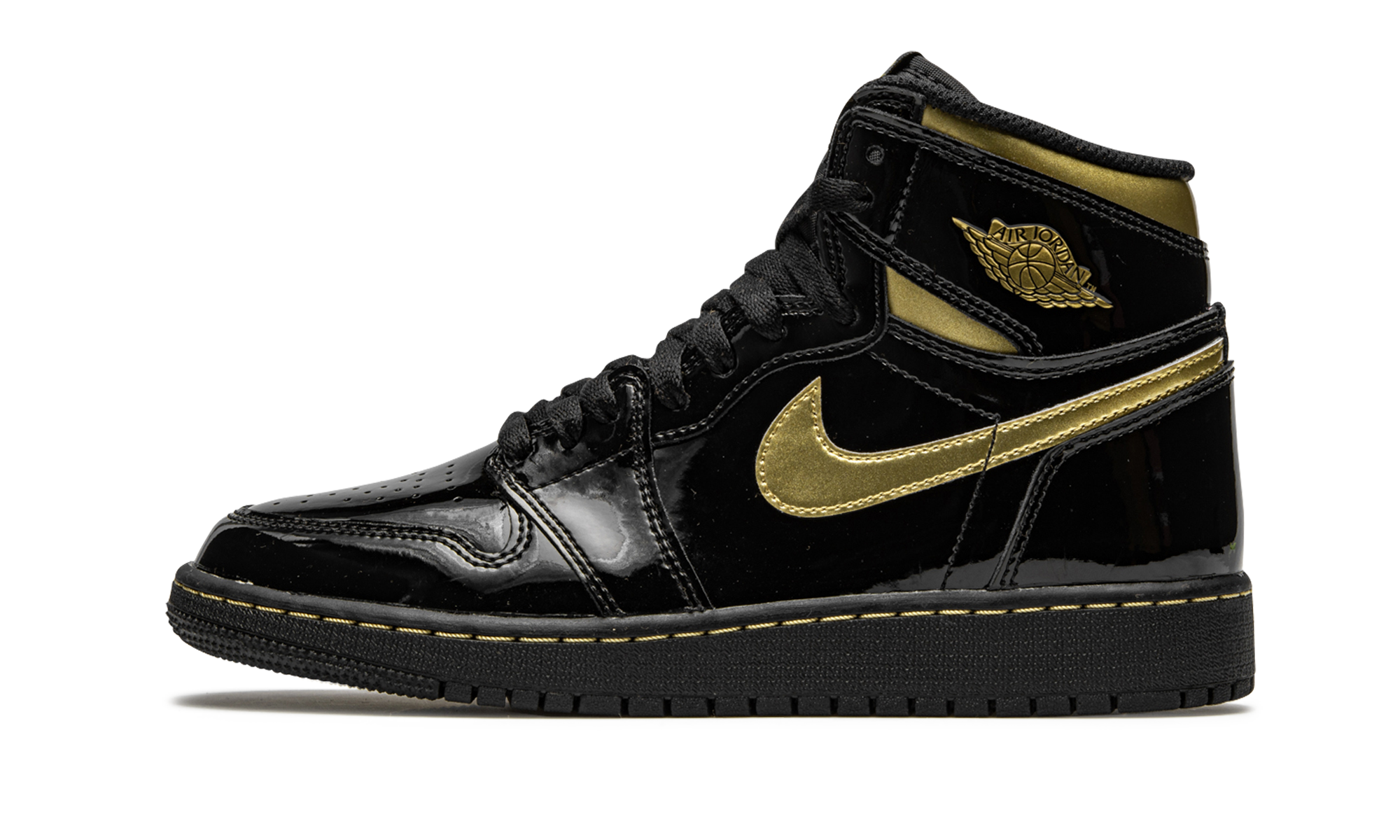 Air Jordan 1 Retro High OG GS Black Metallic Gold 575441 032