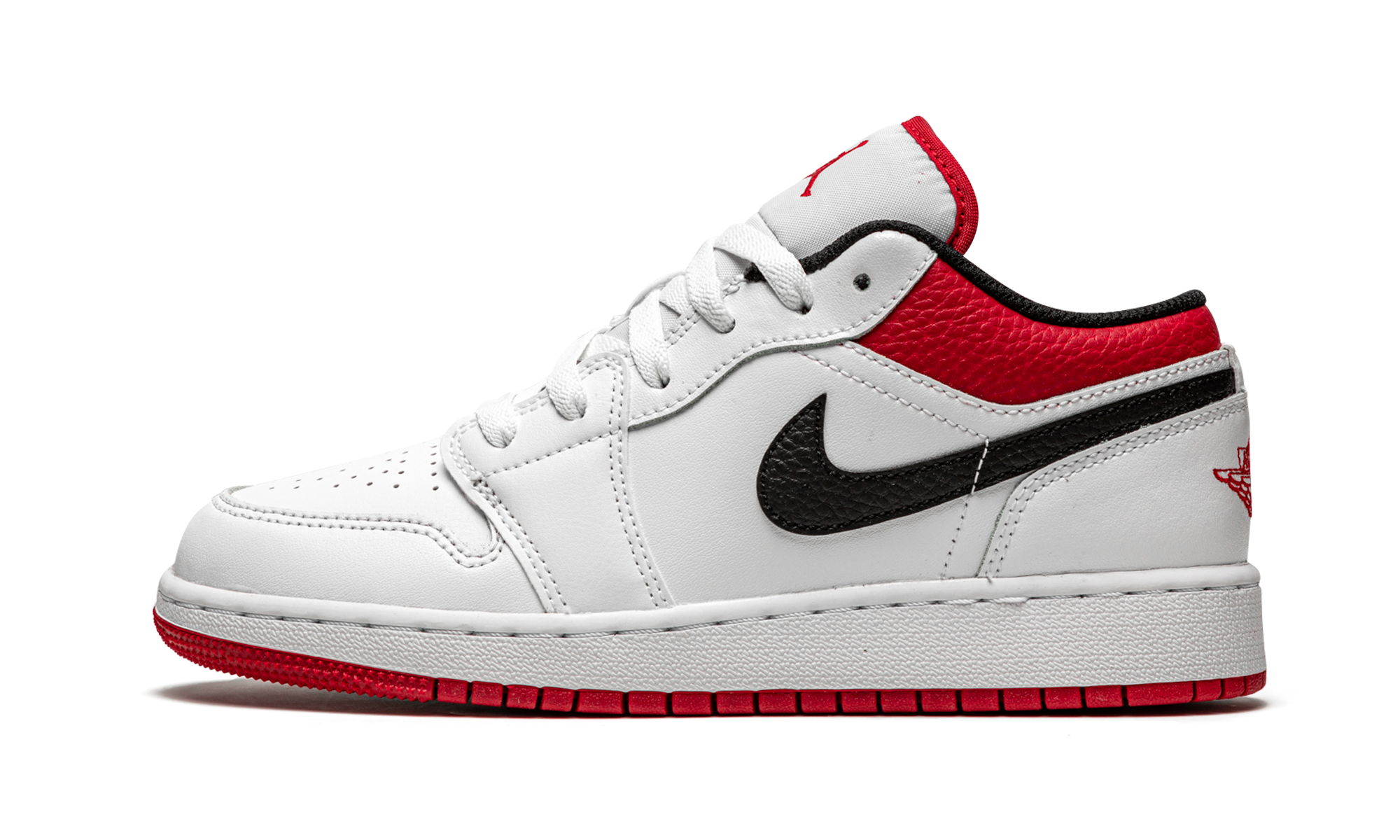 Air Jordan 1 Low GS White / Gym Red 553560 118