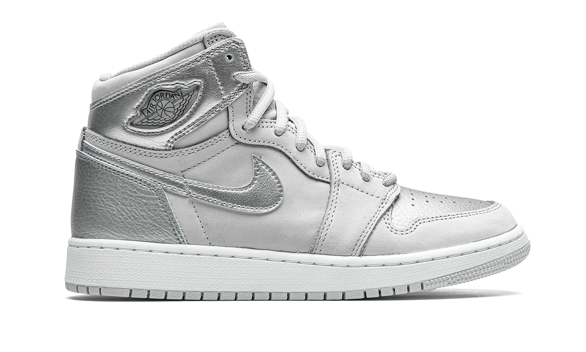 Air Jordan 1 High OG GS Co.JP - Metallic Silver 575441 029