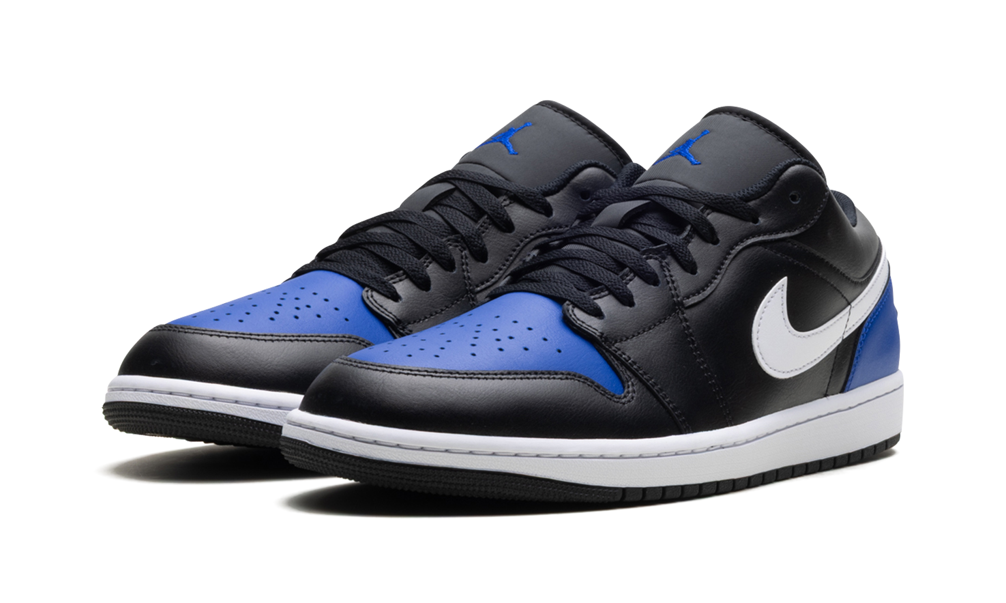 Jordan 1 Low Black Royal Toe 553558 042