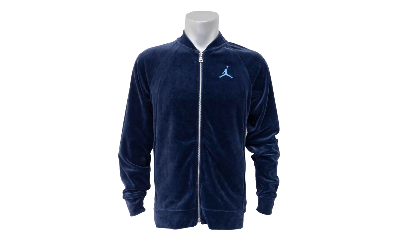 Air Jordan Velour Full Zip Track Jacket Blue AH2357 410