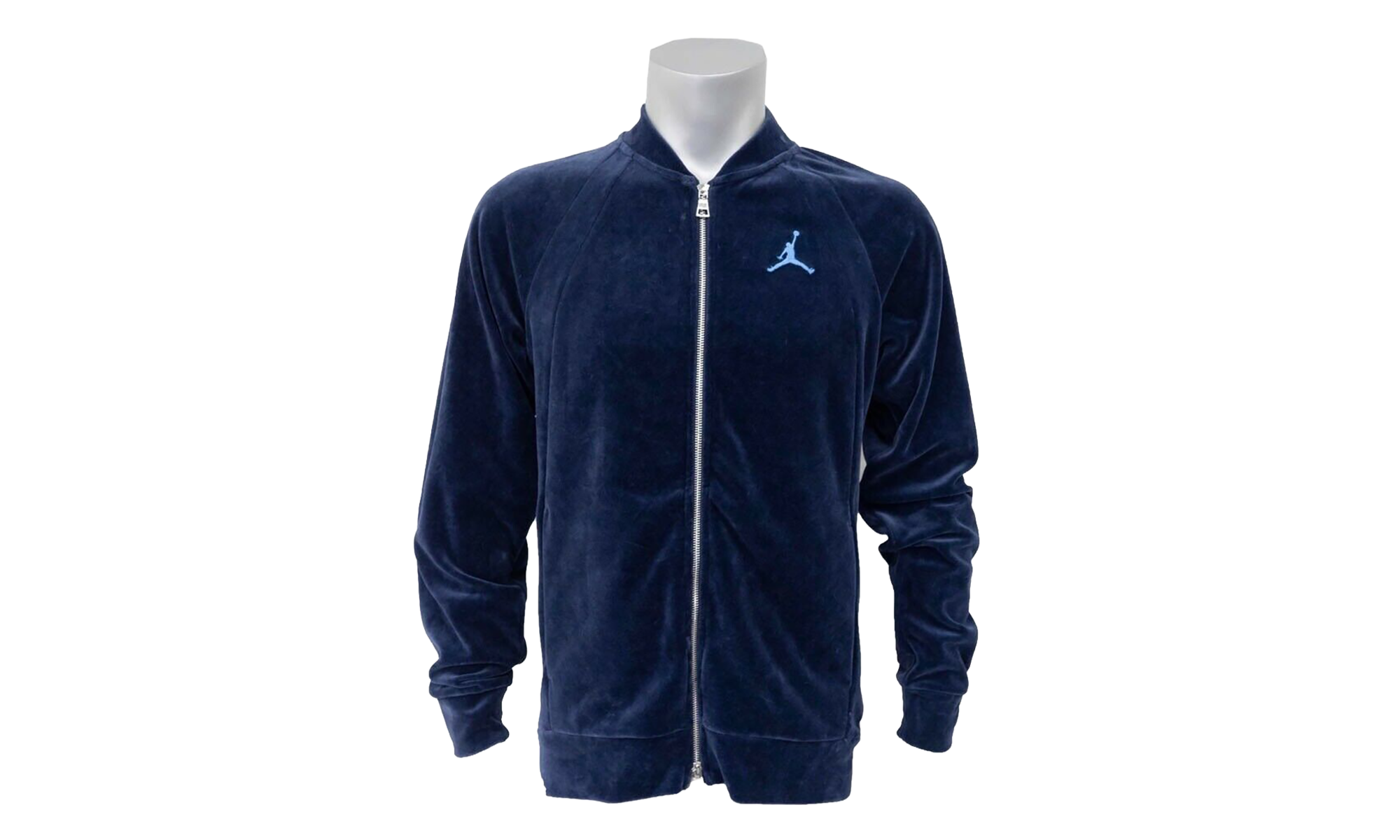 Air Jordan Velour Full Zip Track Jacket Blue AH2357 410