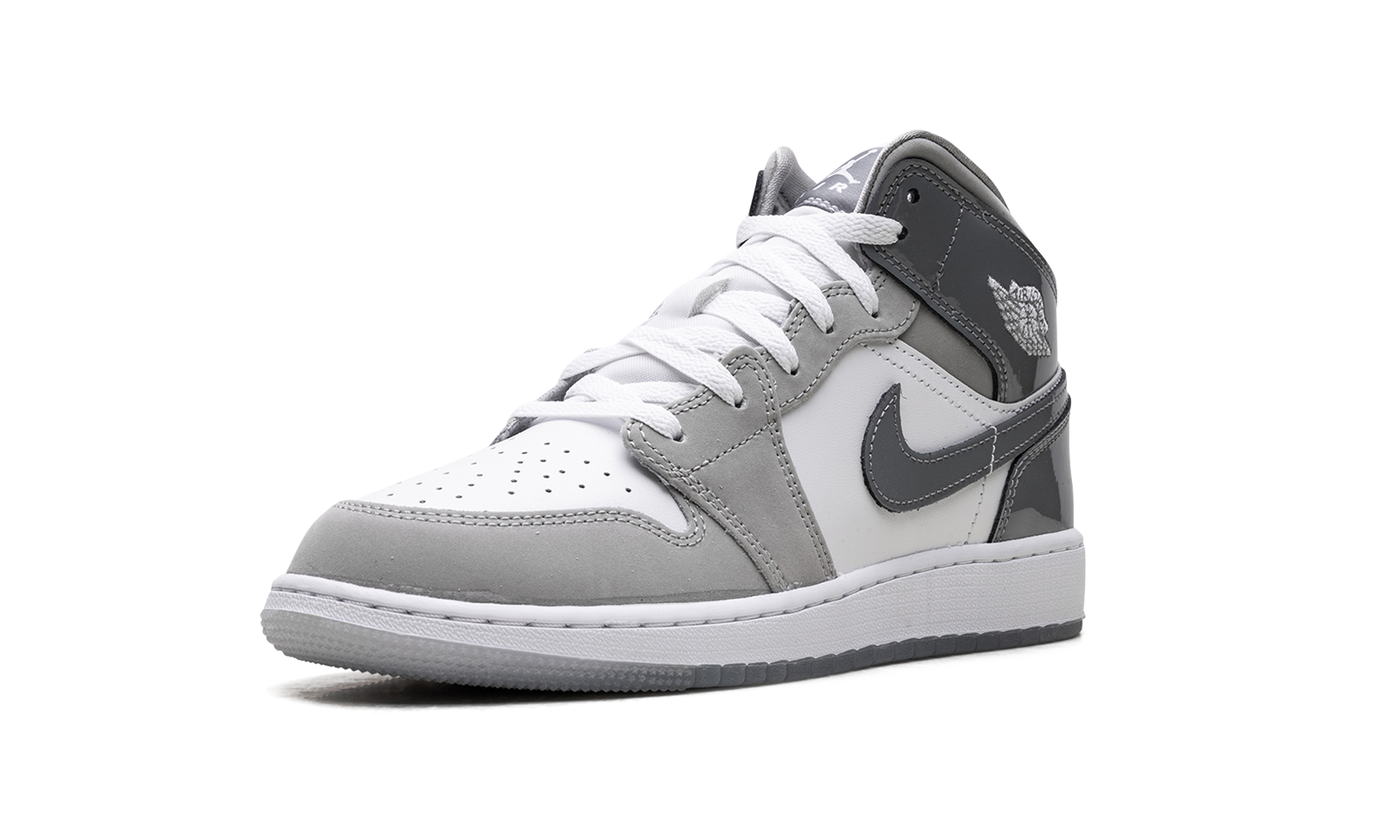 Jordan 1 Mid GS White Medium Cool Grey HF3193 100