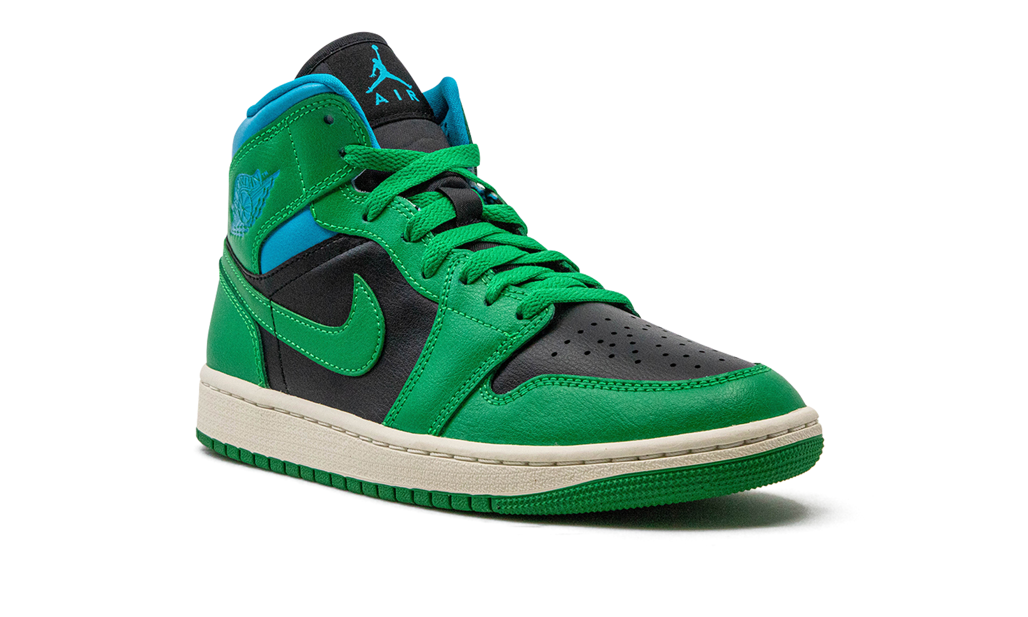 AIR JORDAN 1 MID WMNS Lucky Green Aquatone BQ6472 033