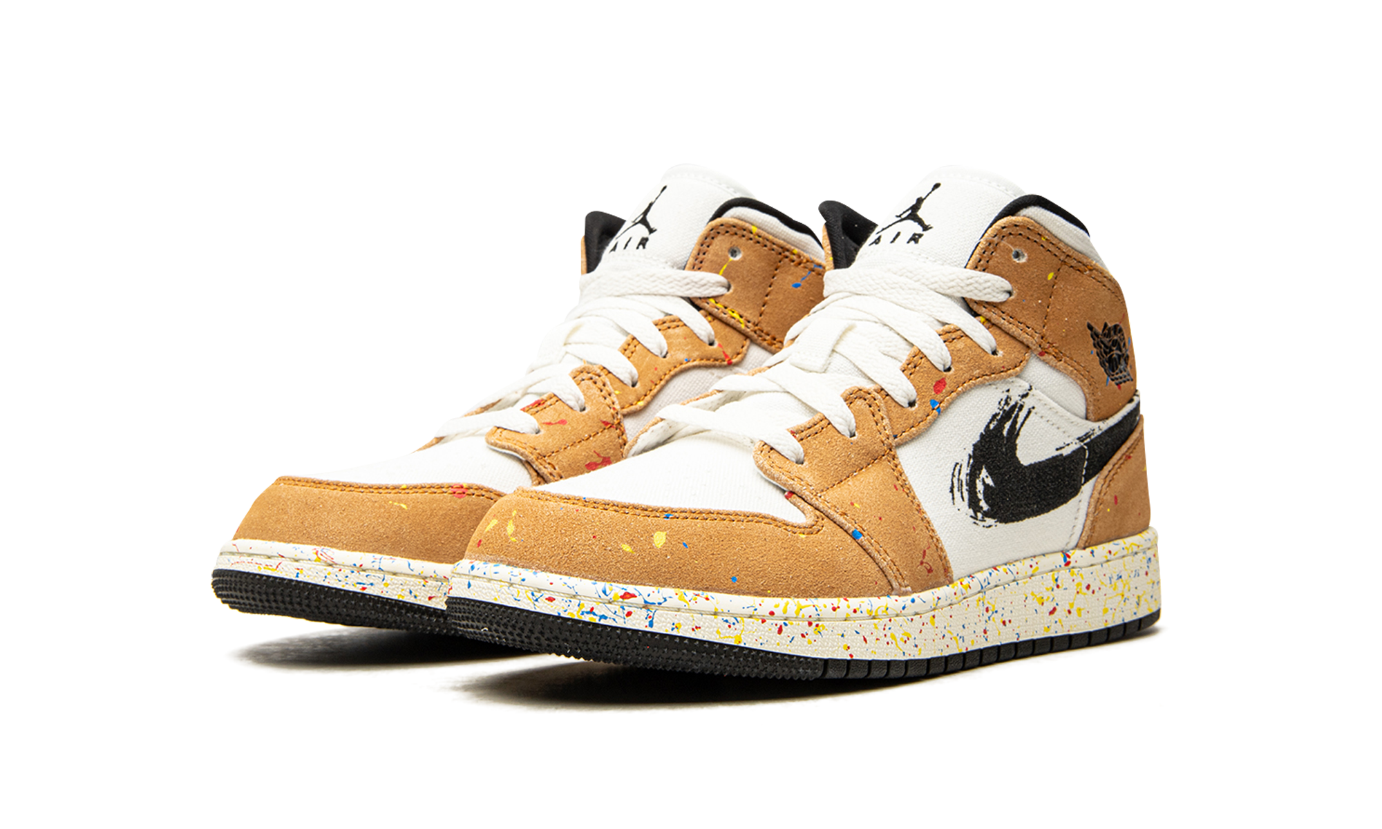 Air Jordan 1 Mid SE GS Brushstroke DA8006 100