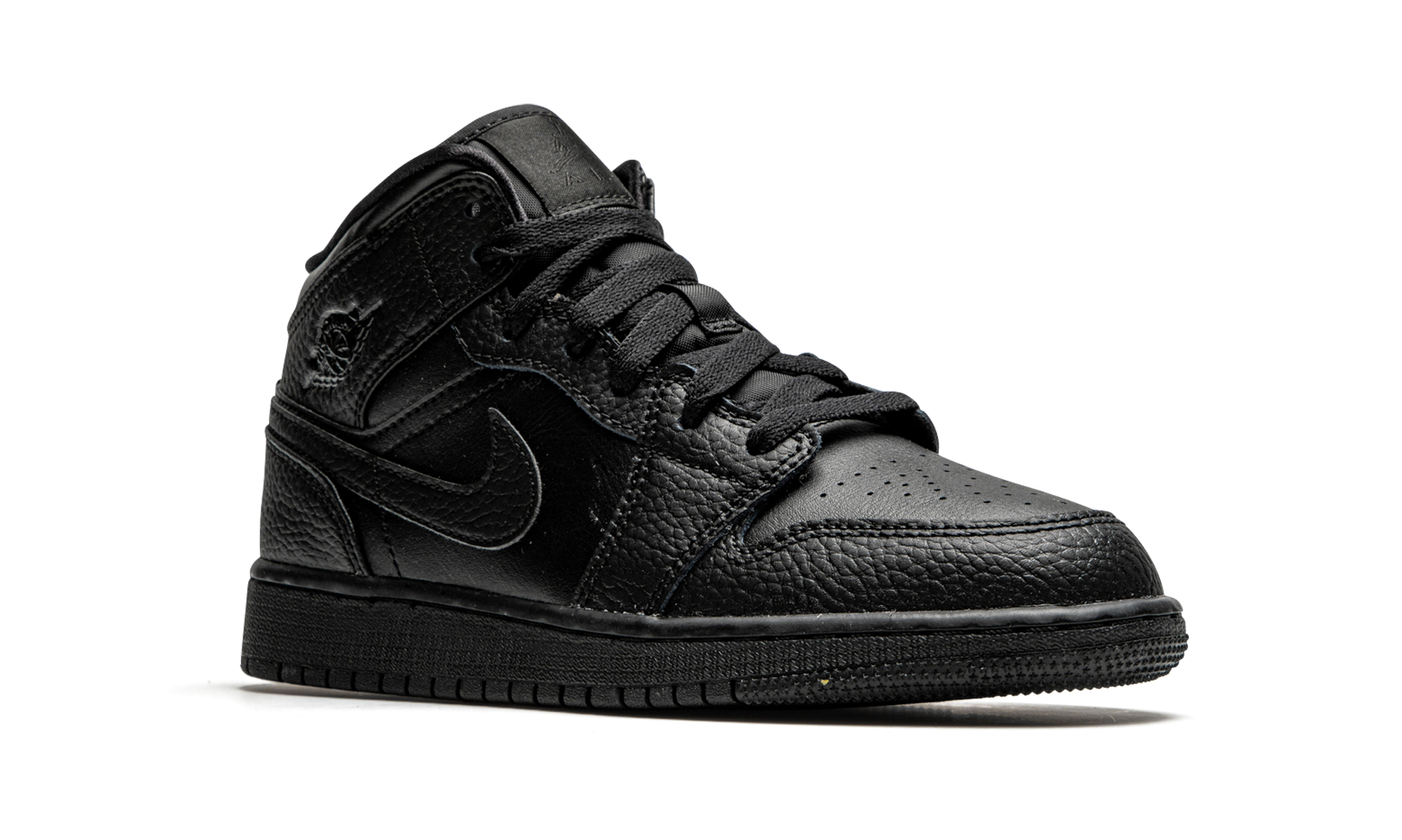 Air Jordan 1 Mid GS Triple Black 554725 091