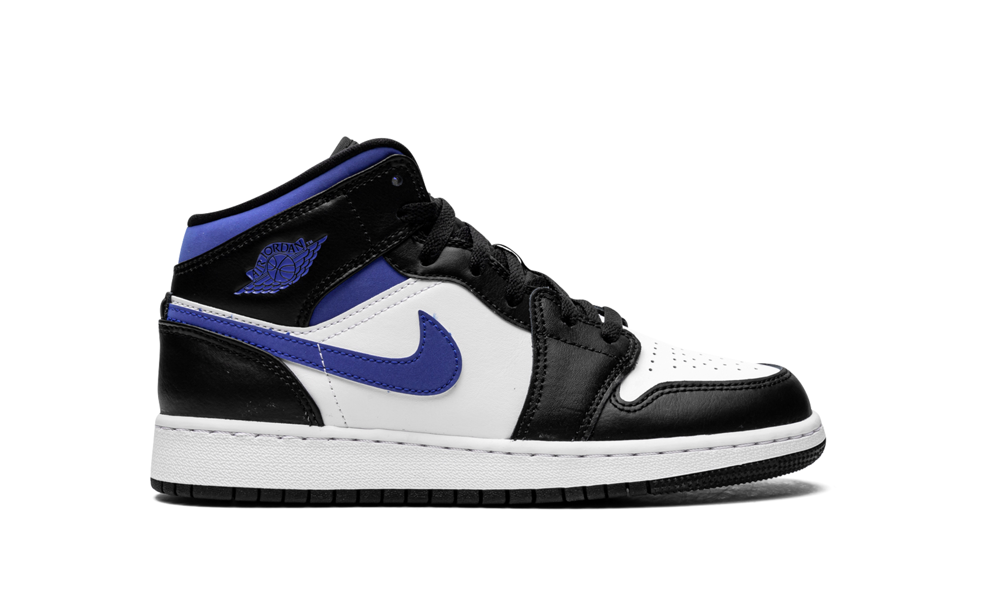 Air Jordan 1 Mid GS Racer Blue / Black / White 554725 140