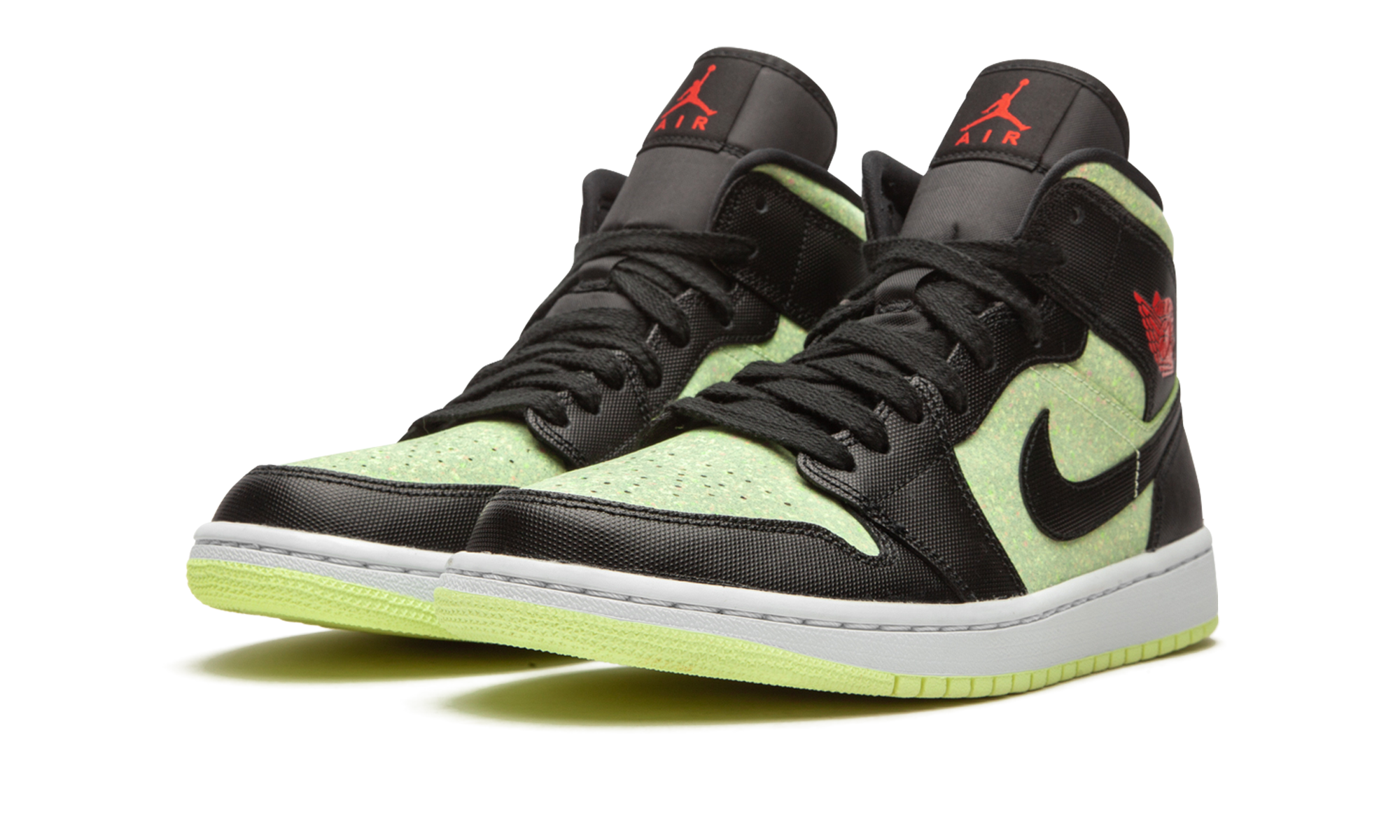 AIR JORDAN 1 MID SE WMNS Barely Volt / Chile Red CV5276 003