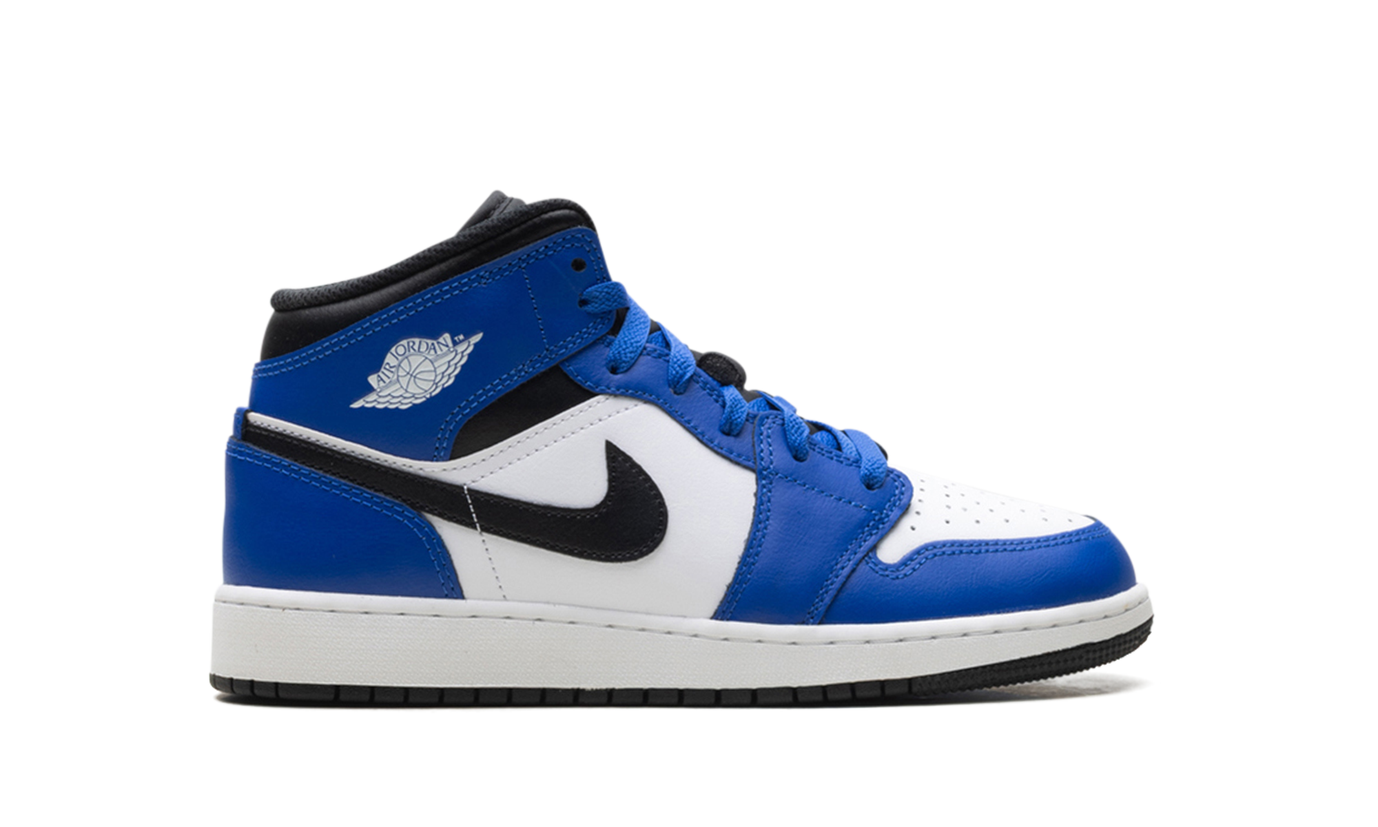 Jordan 1 Mid GS Game Royal White Black DQ8423 402