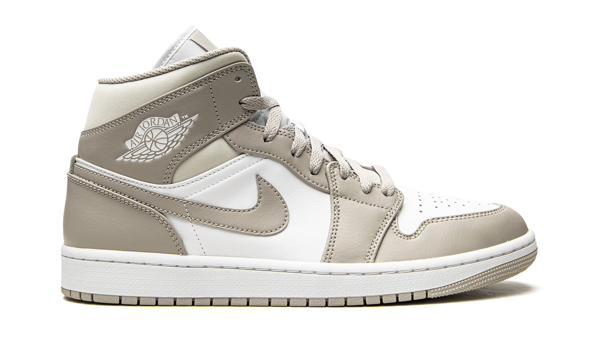 Air Jordan 1 Mid Linen / College Grey 554724 082