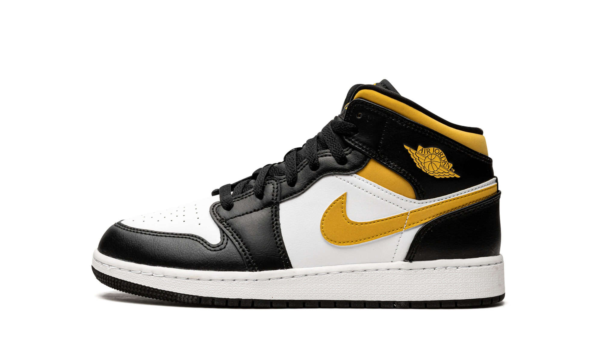 Air Jordan 1 Mid GS Pollen / Black / White 554725 177