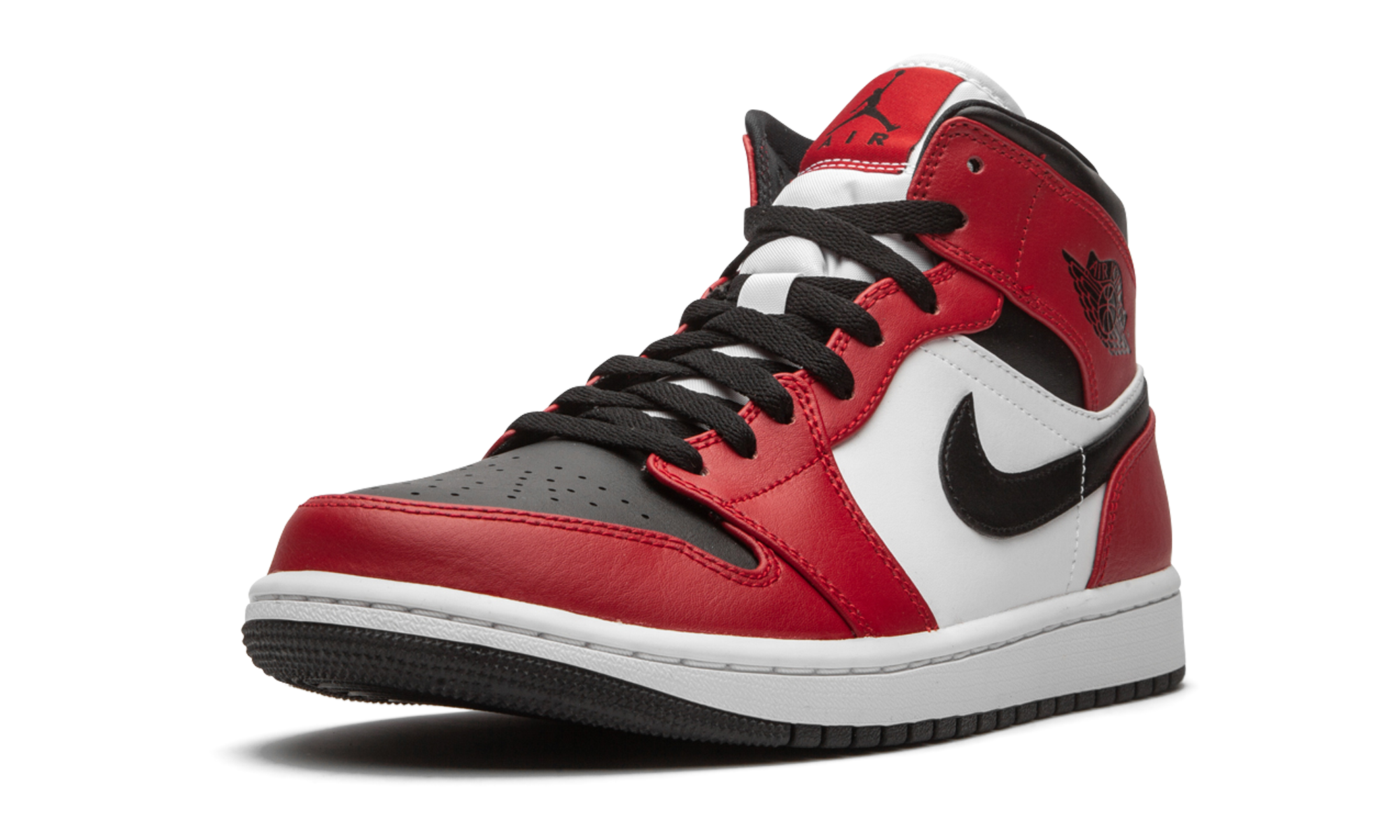 Air Jordan 1 Mid Chicago Black Toe 554724 069