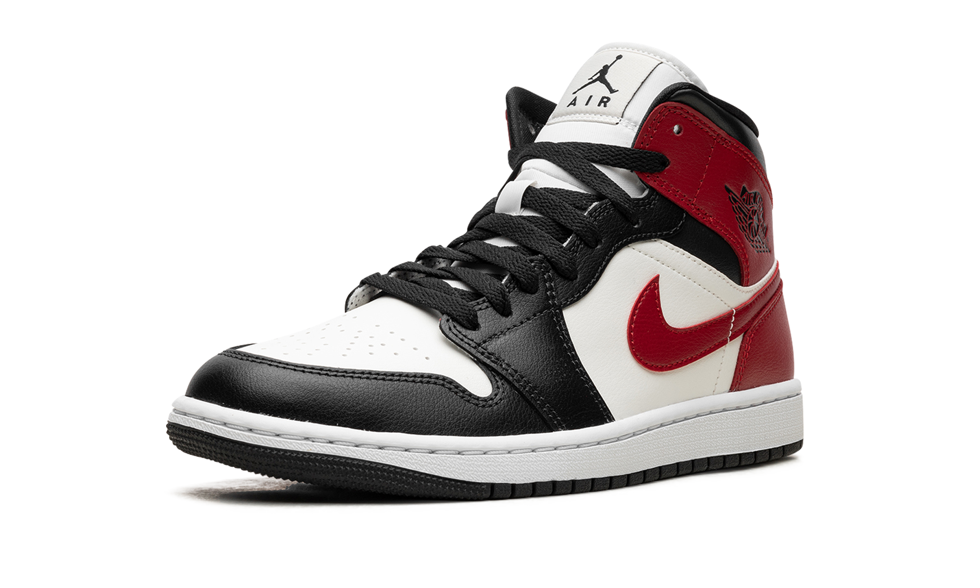 AIR JORDAN 1 MID WMNS Black Toe BQ6472 160
