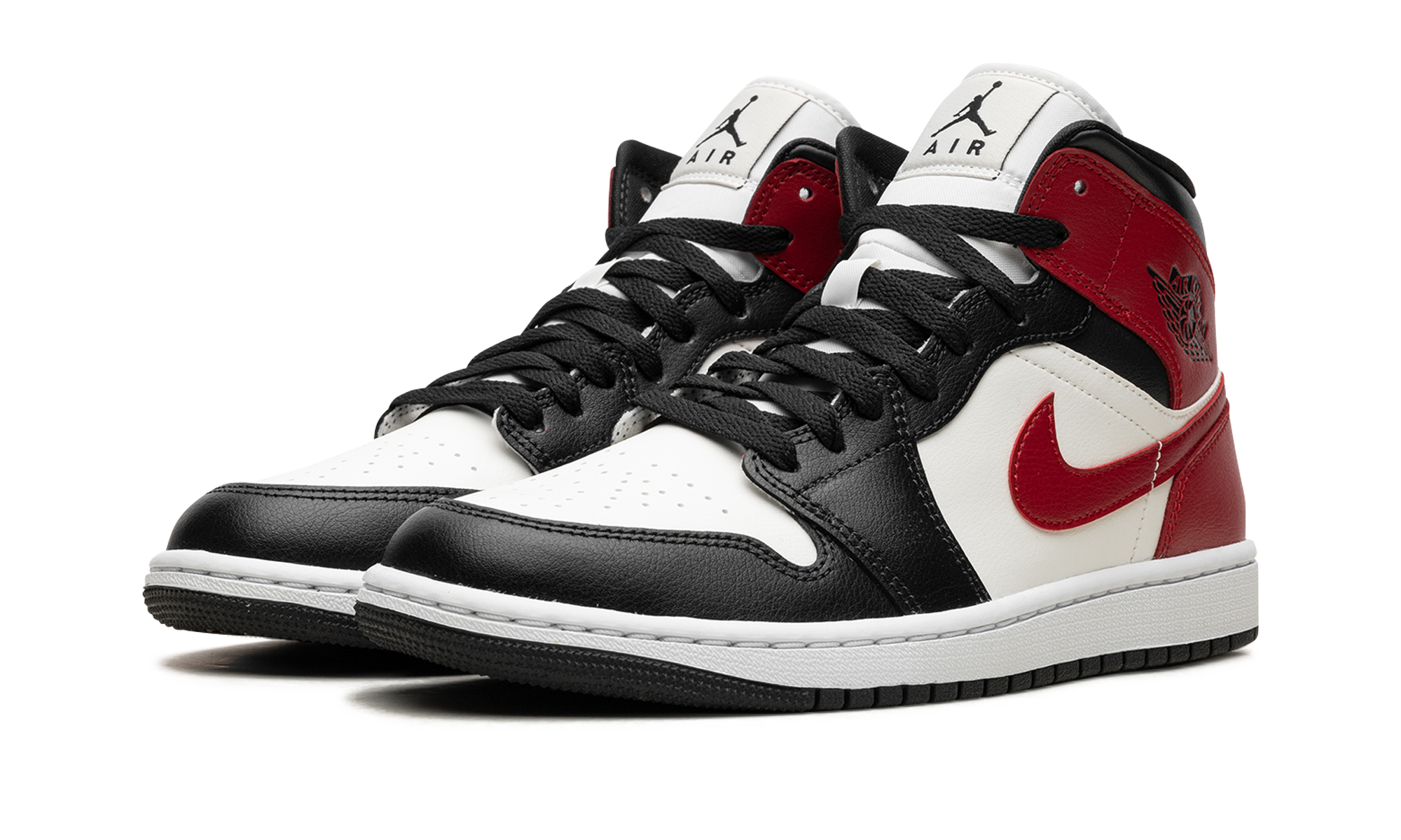 AIR JORDAN 1 MID WMNS Black Toe BQ6472 160
