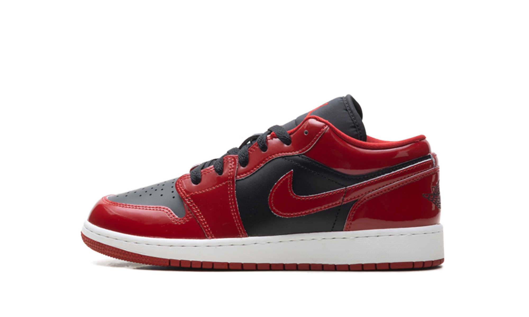 Air Jordan 1 Low SE GS Patent Bred HV4396 006