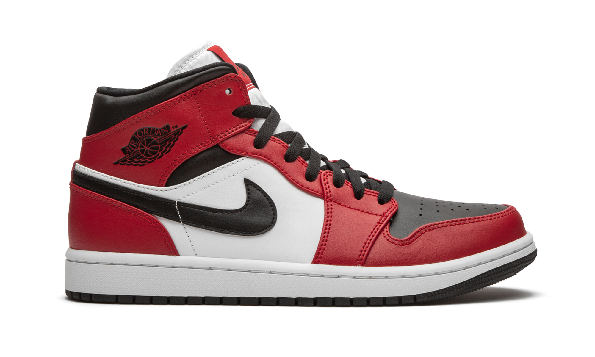 Air Jordan 1 Mid Chicago Black Toe 554724 069