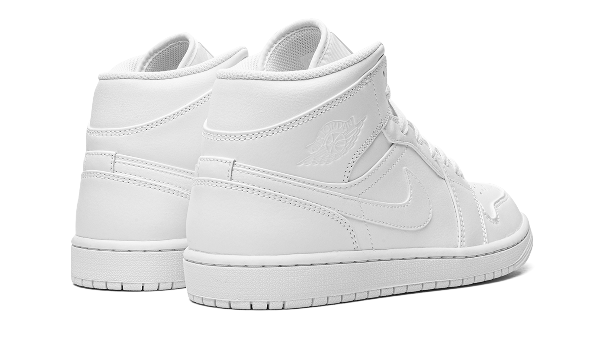 Air Jordan 1 Mid Triple White 554724 136