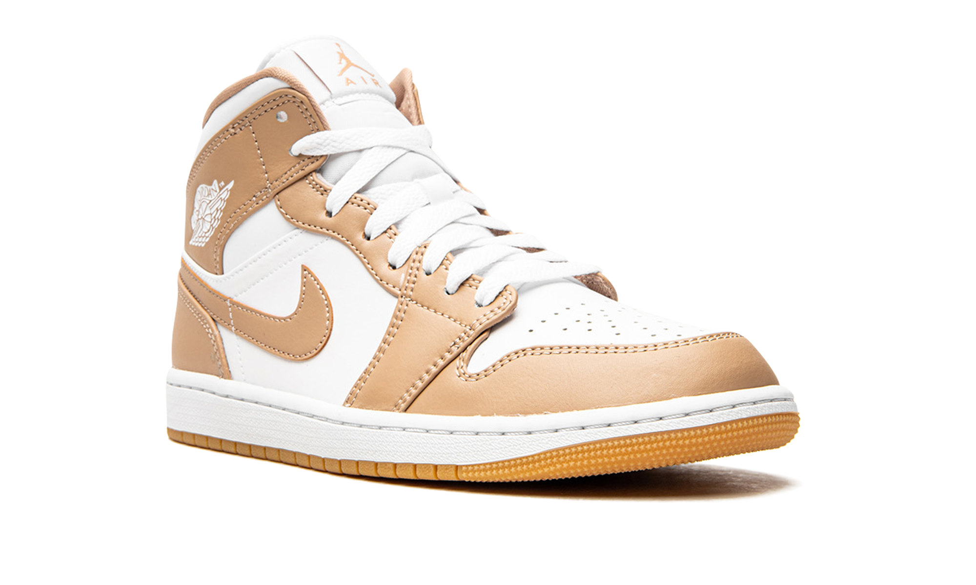 Air Jordan 1 Mid Tan / Gum 554724 271