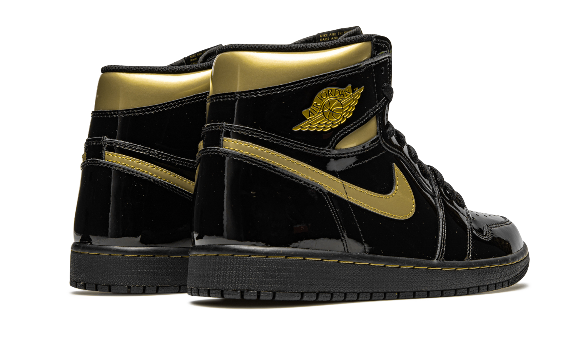 Air Jordan 1 Retro High OG Black Metallic Gold 555088 032