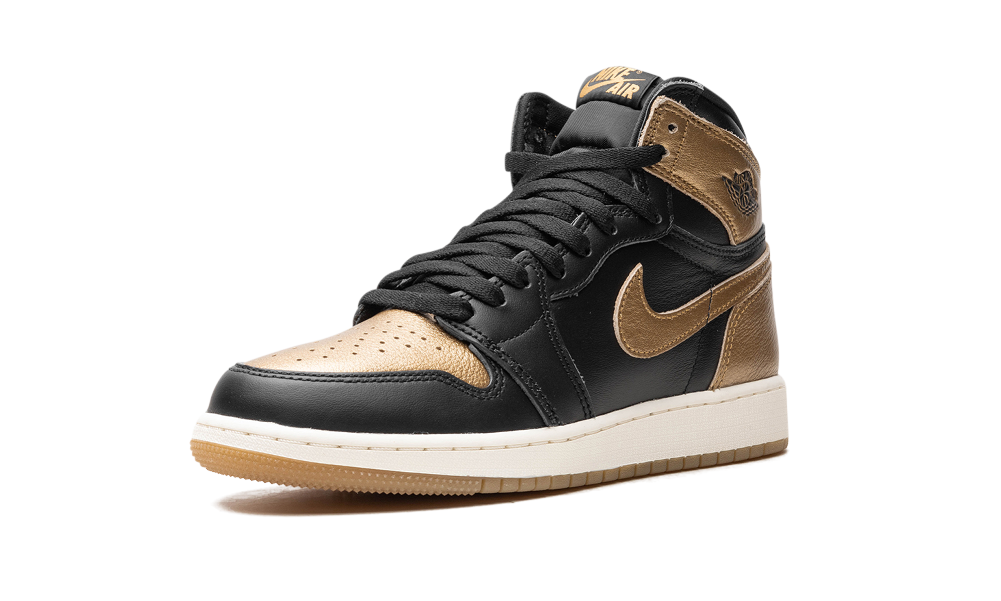 Air Jordan 1 GS Black Metallic Gold FD1437 071