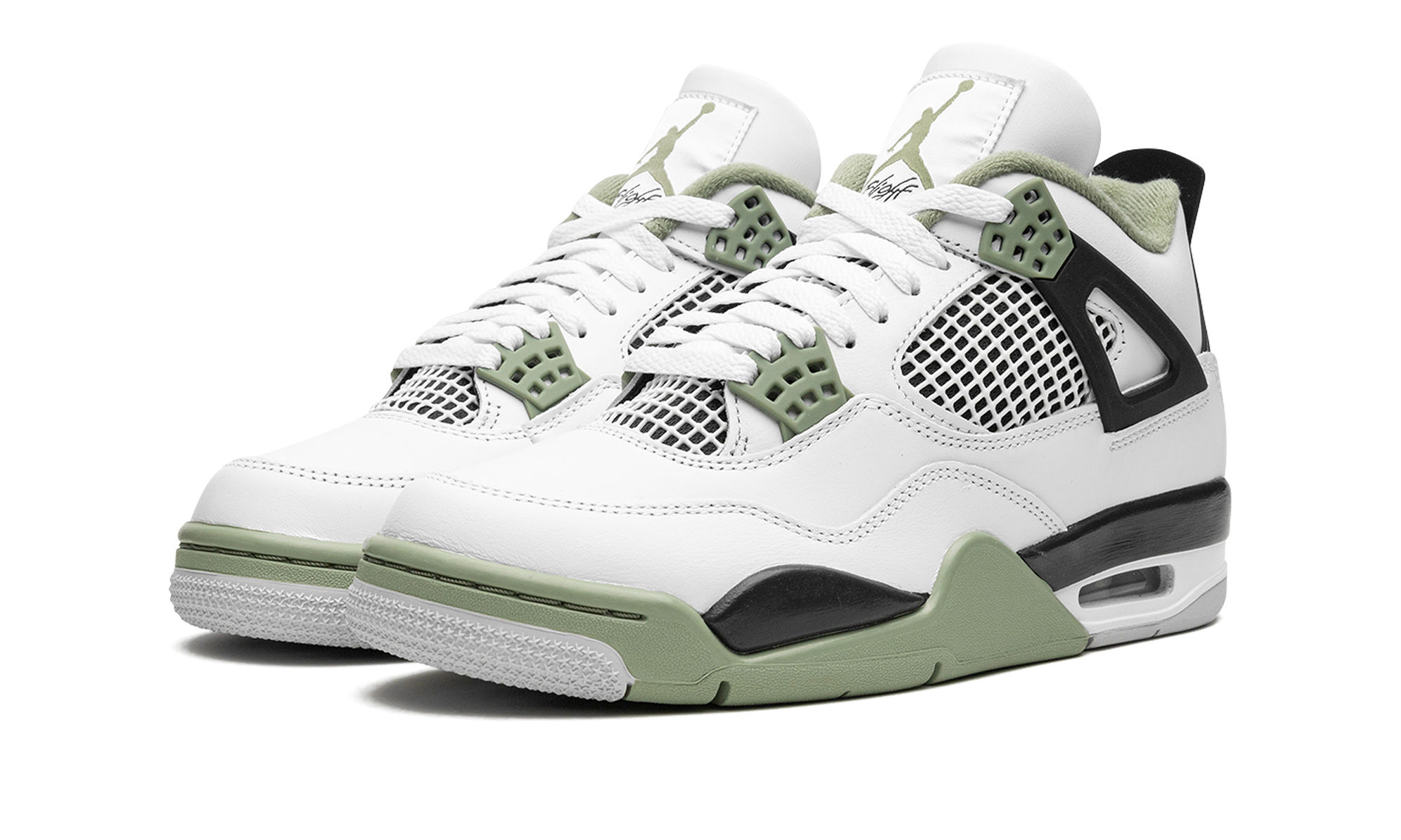 Air Jordan 4 Retro WMNS Seafoam Oil Green AQ9129 103