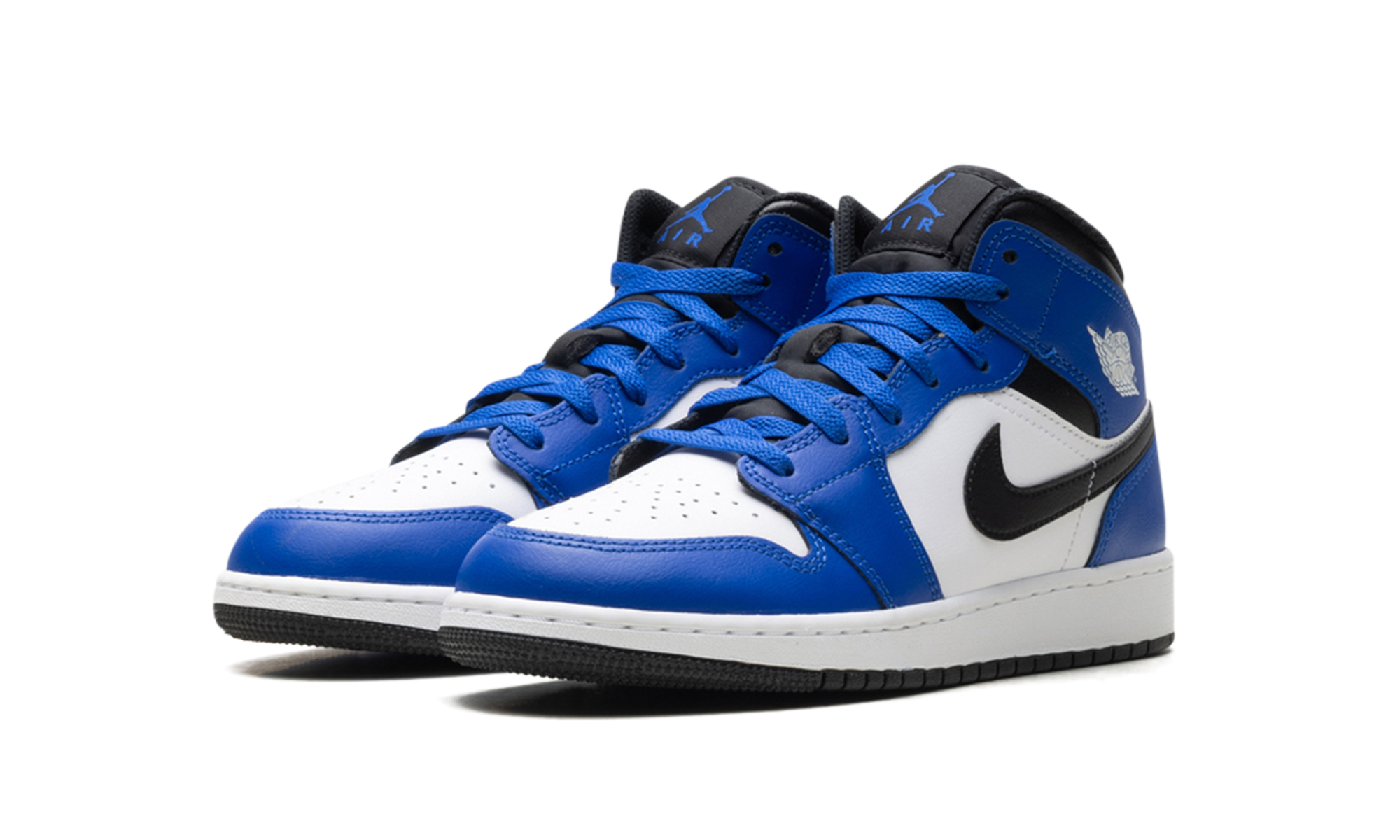 Jordan 1 Mid GS Game Royal White Black DQ8423 402