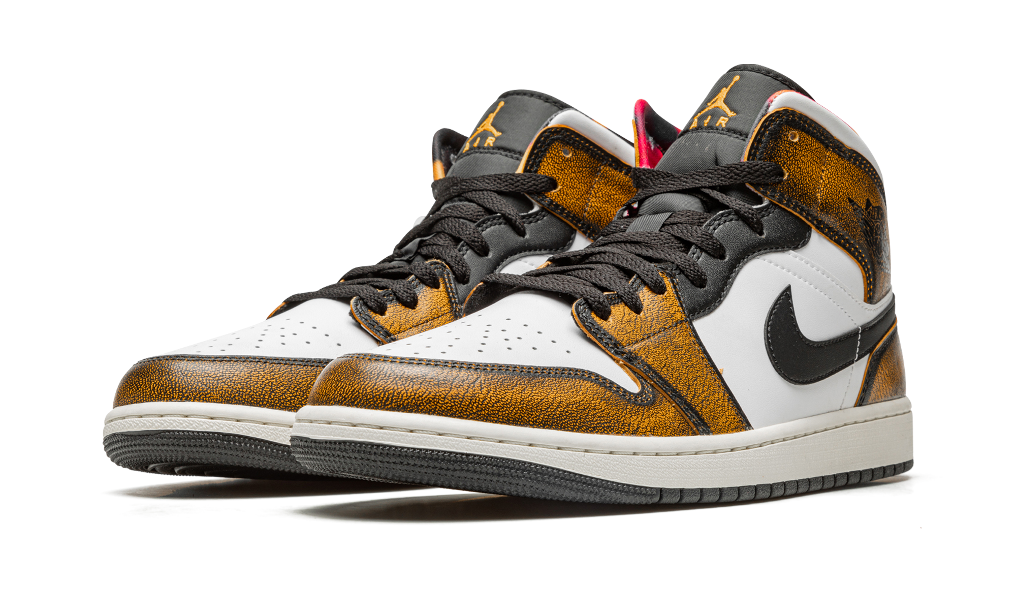 Air Jordan 1 Mid SE Orange Wear Away DQ8417 071