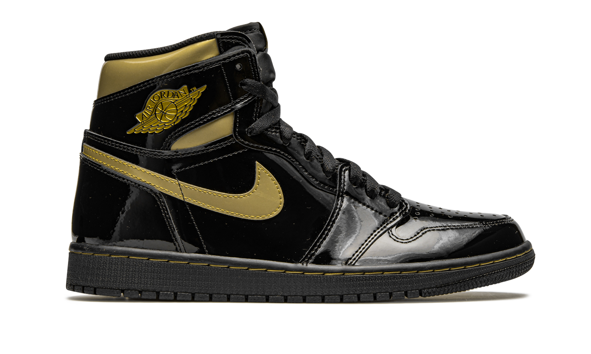 Air Jordan 1 Retro High OG Black Metallic Gold 555088 032