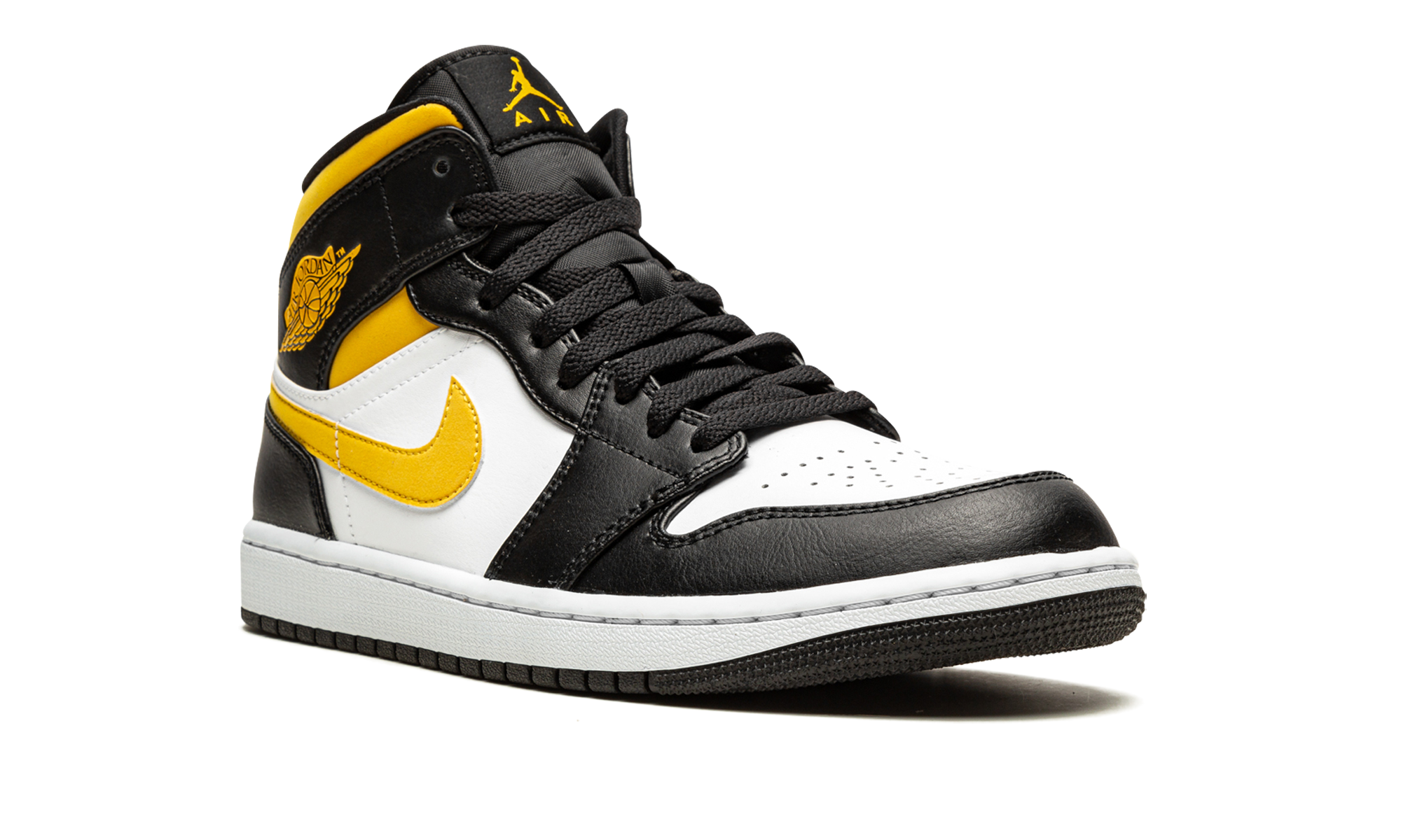 Air Jordan 1 Mid White / Pollen / Black 554724 177