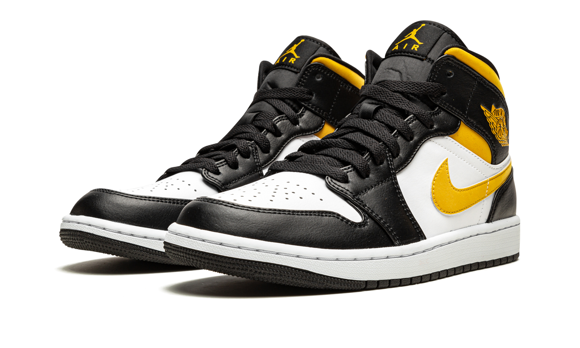 Air Jordan 1 Mid White / Pollen / Black 554724 177